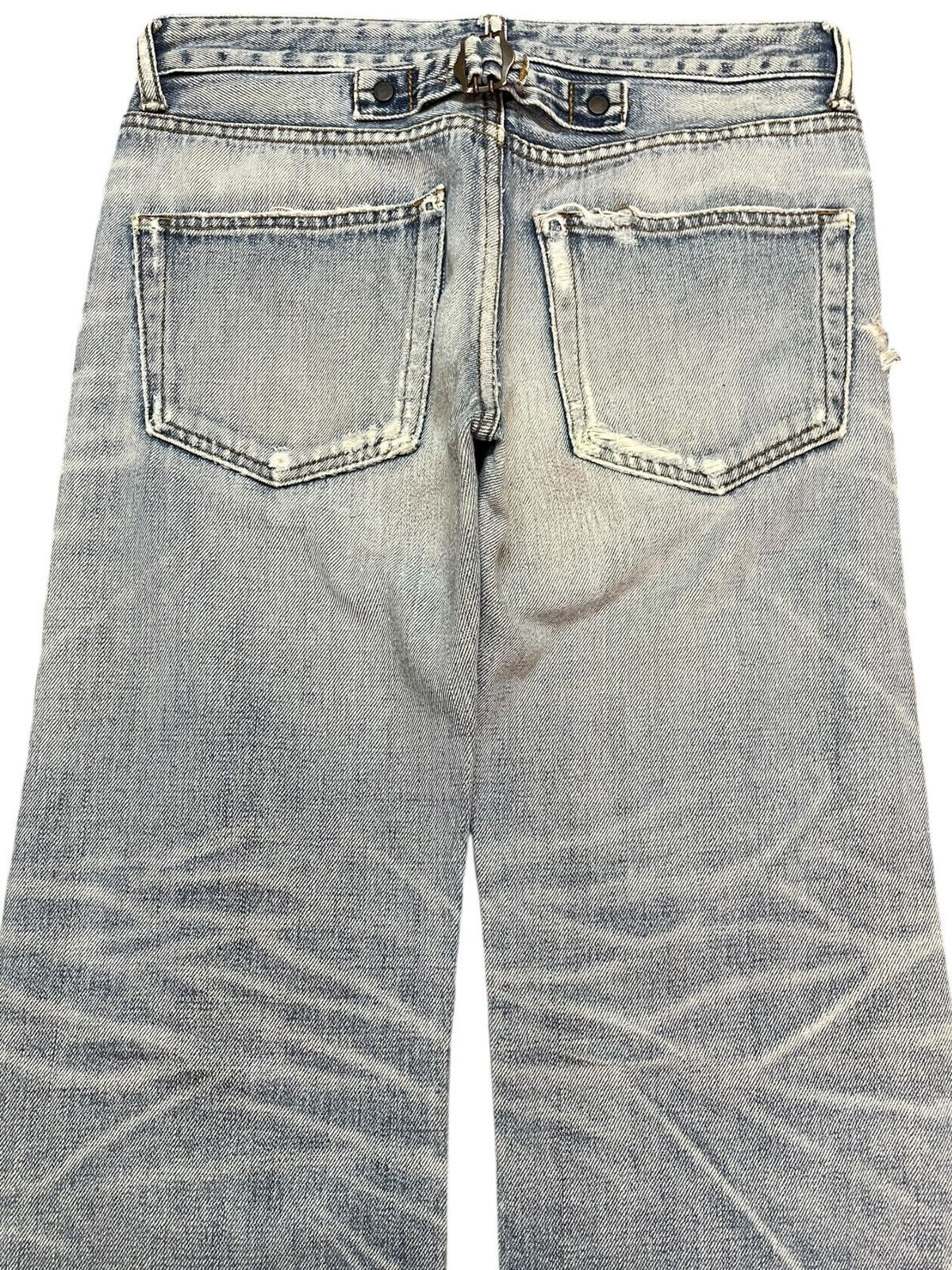 Japanese Brand Vintage Stunning Lure Selvedge Faded Whiskers Denim Size US 29 - 7 Thumbnail
