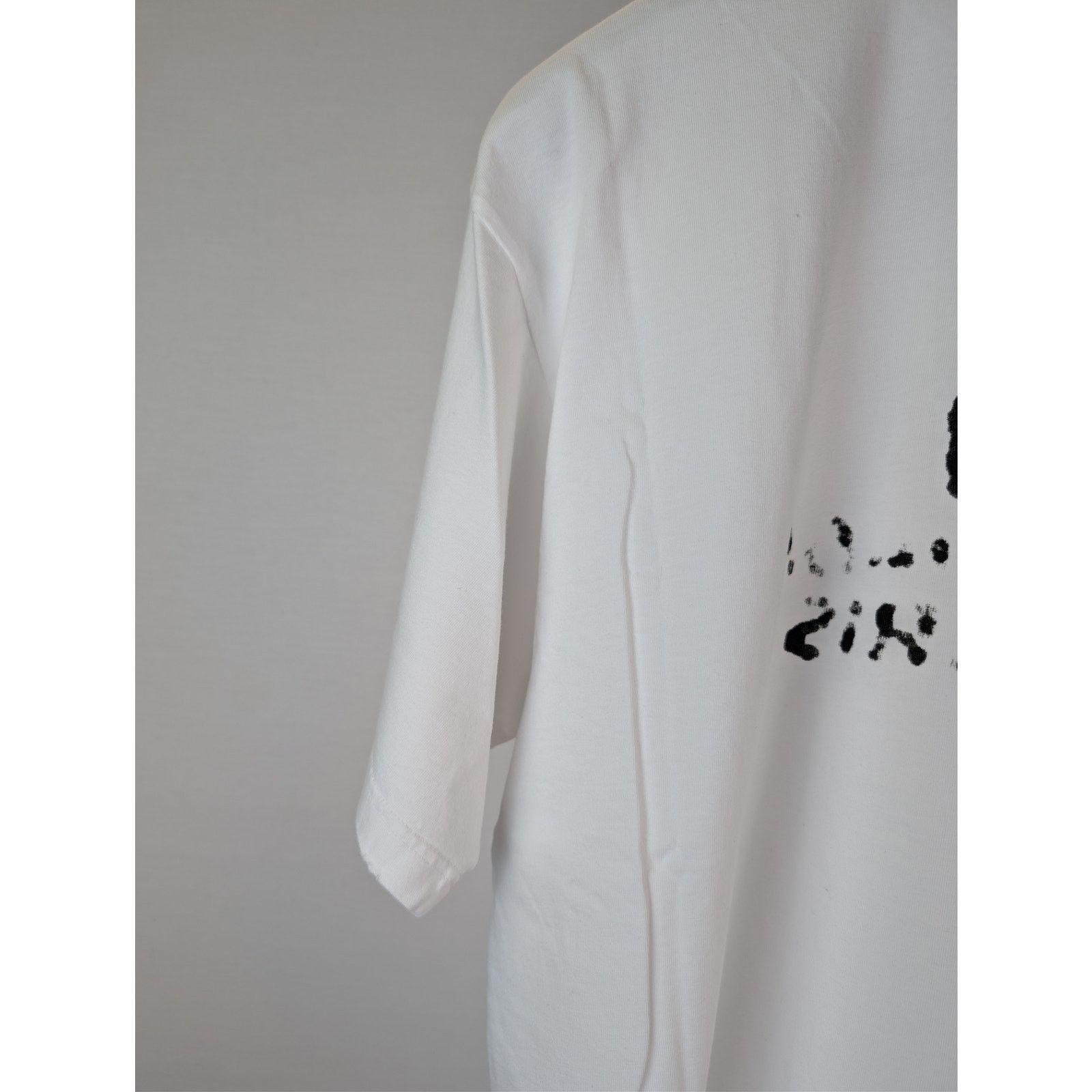 Balenciaga o1rshd1 Hand Drawn BB Icon Vintage Jersey Medium Fit T-Shirt Size US S / EU 44-46 / 1 - 14 Thumbnail