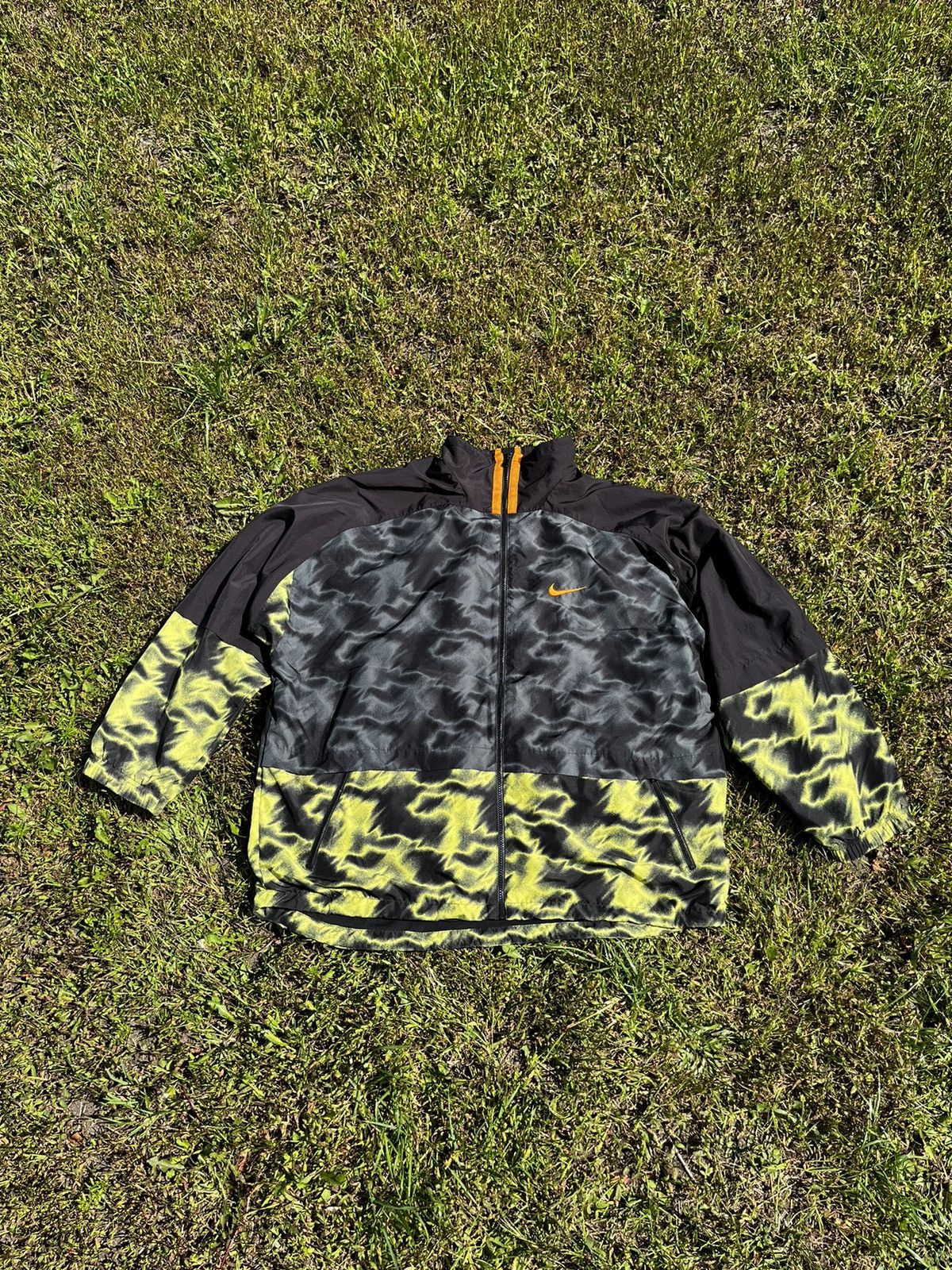 Nike × Vintage 🔥 NIKE CRAZY VINTAGE 90S Y2K NYLON SWOOSH LOGO WINDBREAKER Size US XL / EU 56 / 4 - 3 Thumbnail