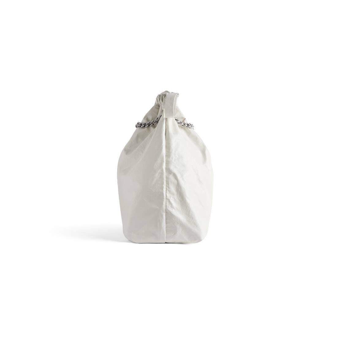 Balenciaga o1srvl11e0925 Size: OS / Crush Medium Tote Bag in White Size ONE SIZE - 3 Thumbnail