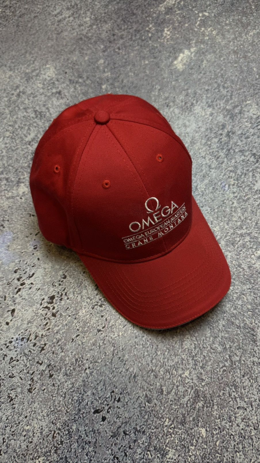 Omega × Vintage OMEGA CAP RED/WHITE EMBROIDERED ADJUSTAB Size ONE SIZE - 1 Thumbnail