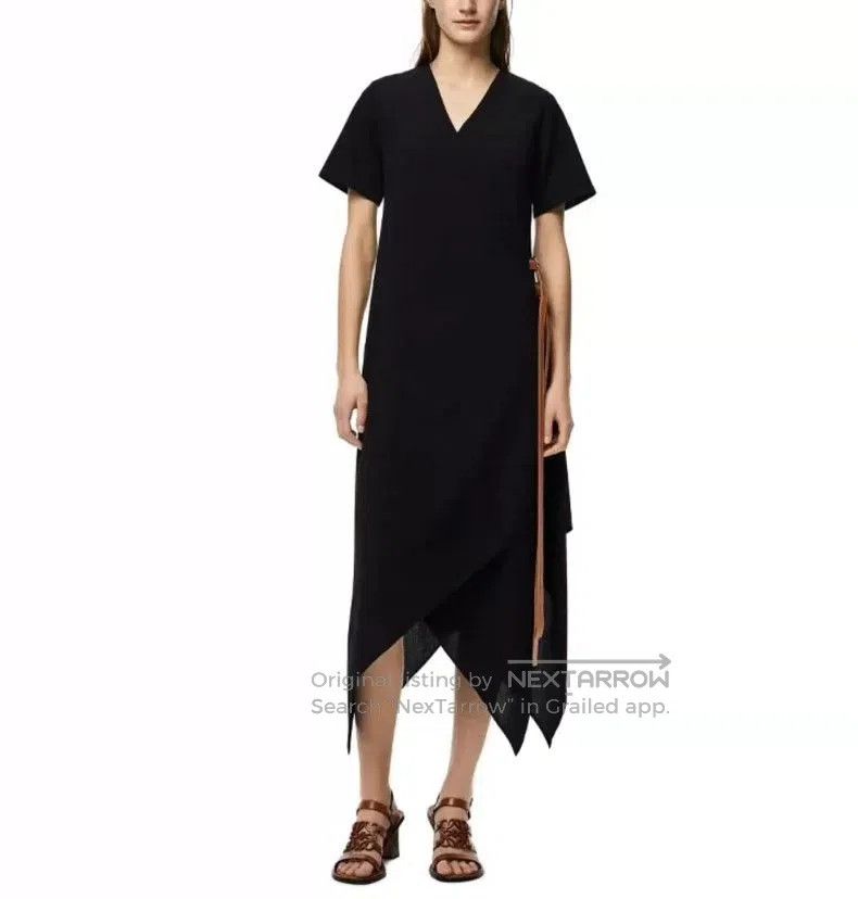 Loewe LOEWE Black Wrap Dress Size 36. Size US 36 / EU 52 - 7 Thumbnail