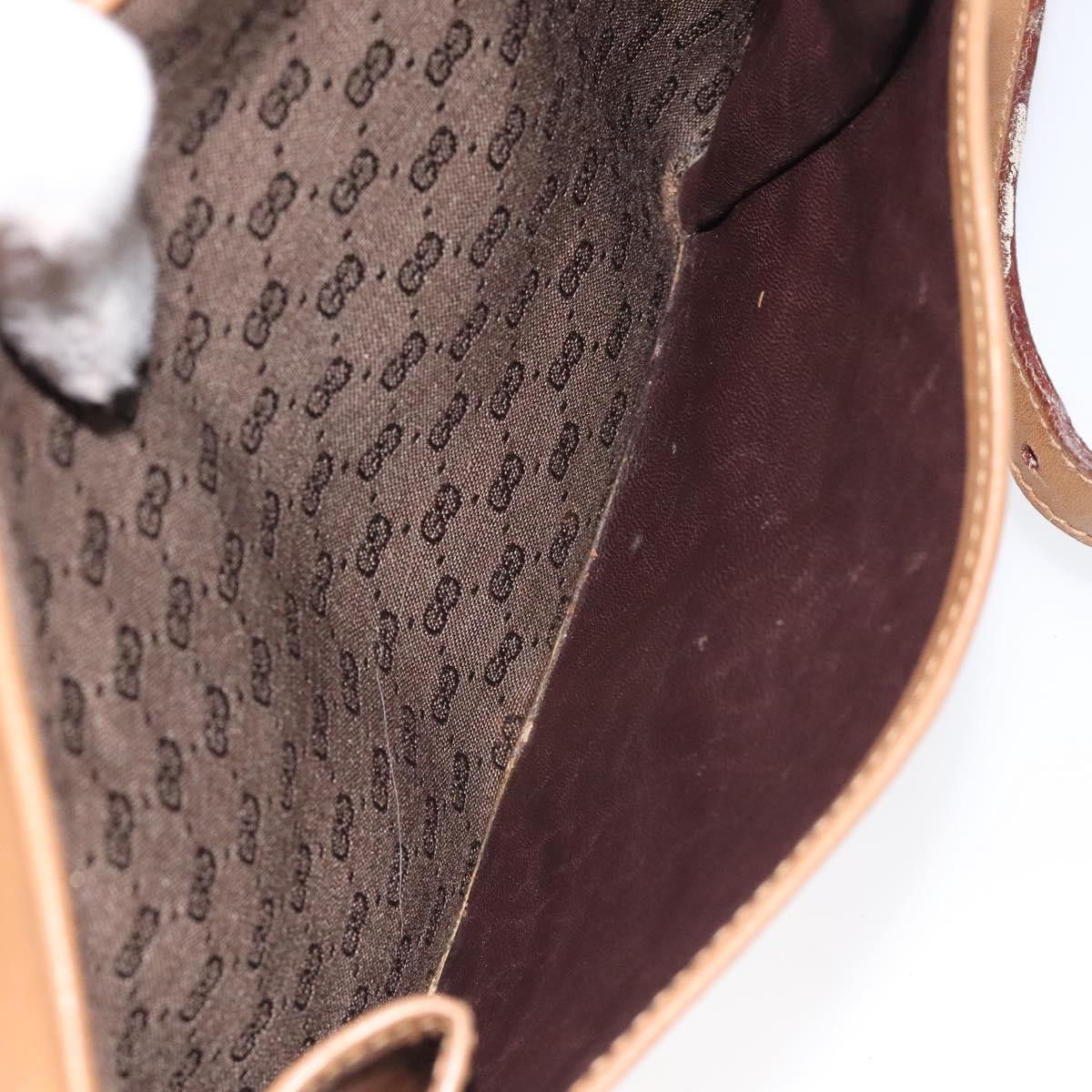 Gucci GUCCI Micro GG Canvas Shoulder Bag Brown Gold Size ONE SIZE - 13 Thumbnail