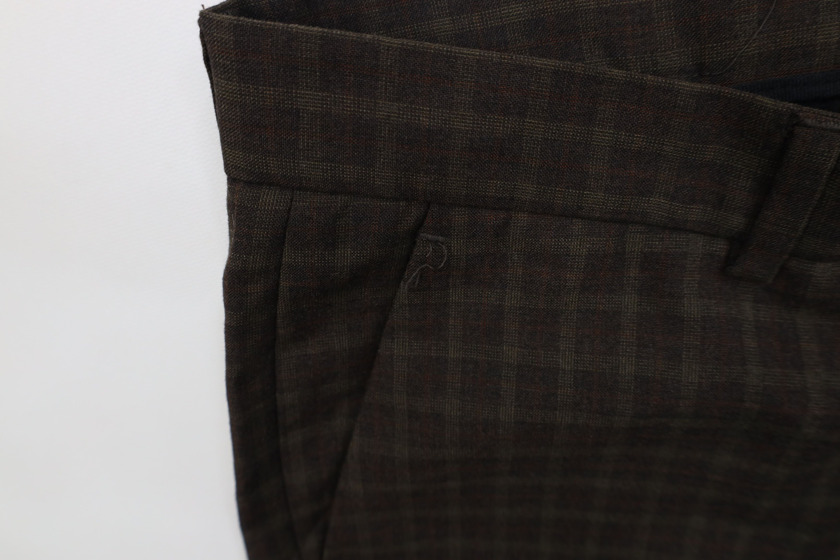 Vintage Vintage Y2K Streetwear Wide Leg Chino Pants Brown Plaid Size US 34 / EU 50 - 7 Thumbnail