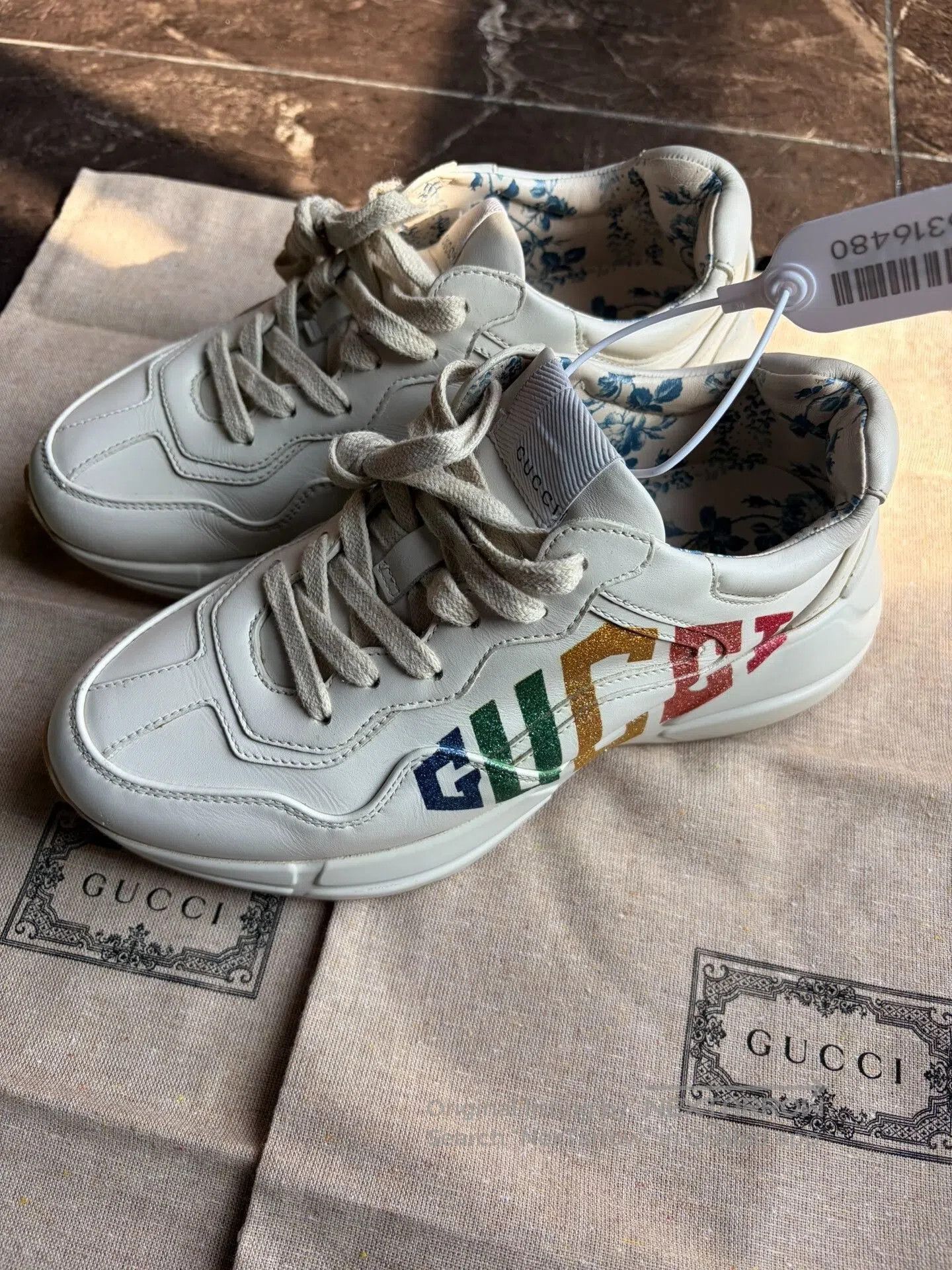 Gucci Gucci Dad Shoes Rainbow Side Logo 36. Size US 5 / IT 35 - 3 Thumbnail