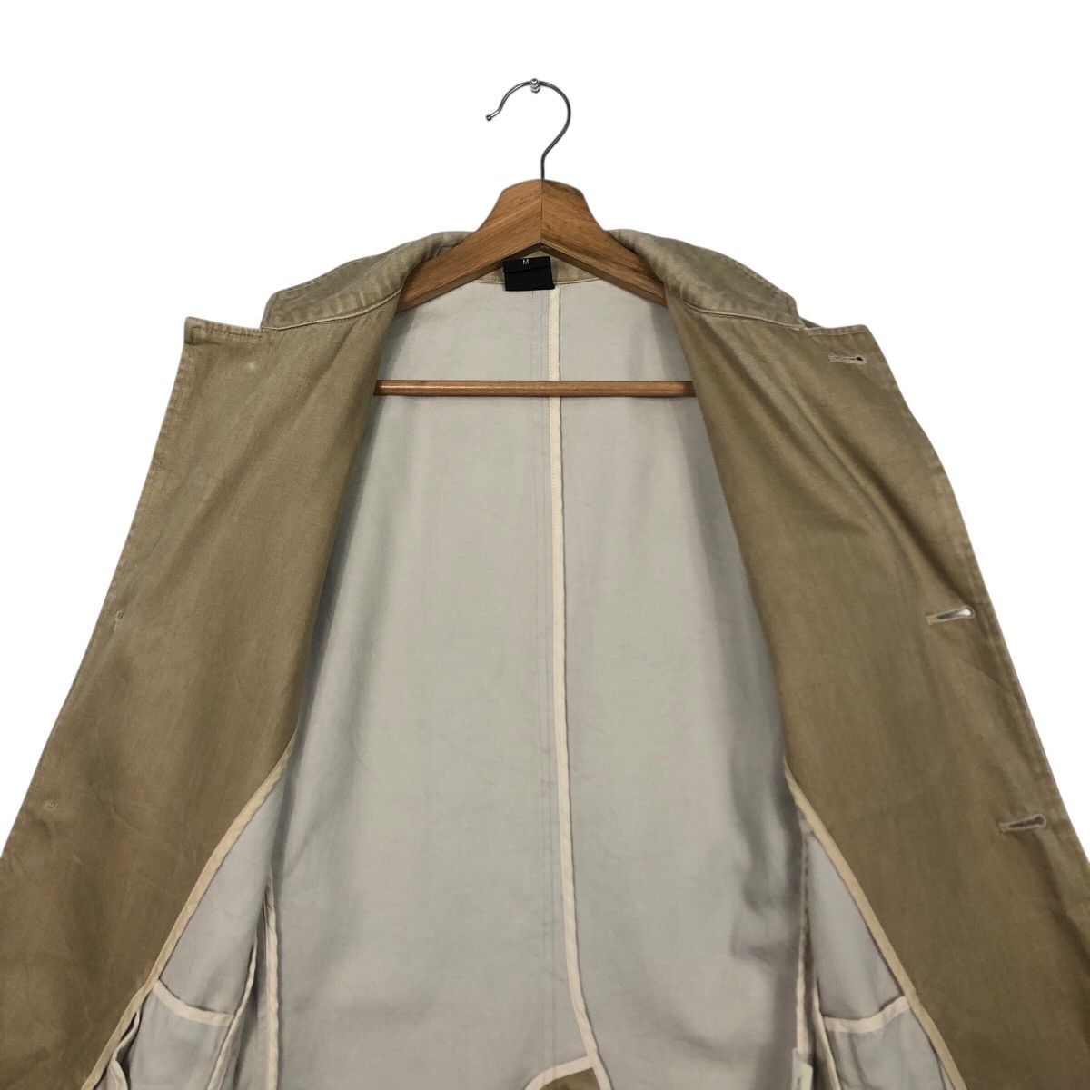 Japanese Brand SHIPS Japan Washed Cotton Work Blazer in Olive Issey Miyake Size US M / EU 48-50 / 2 - 15 Thumbnail