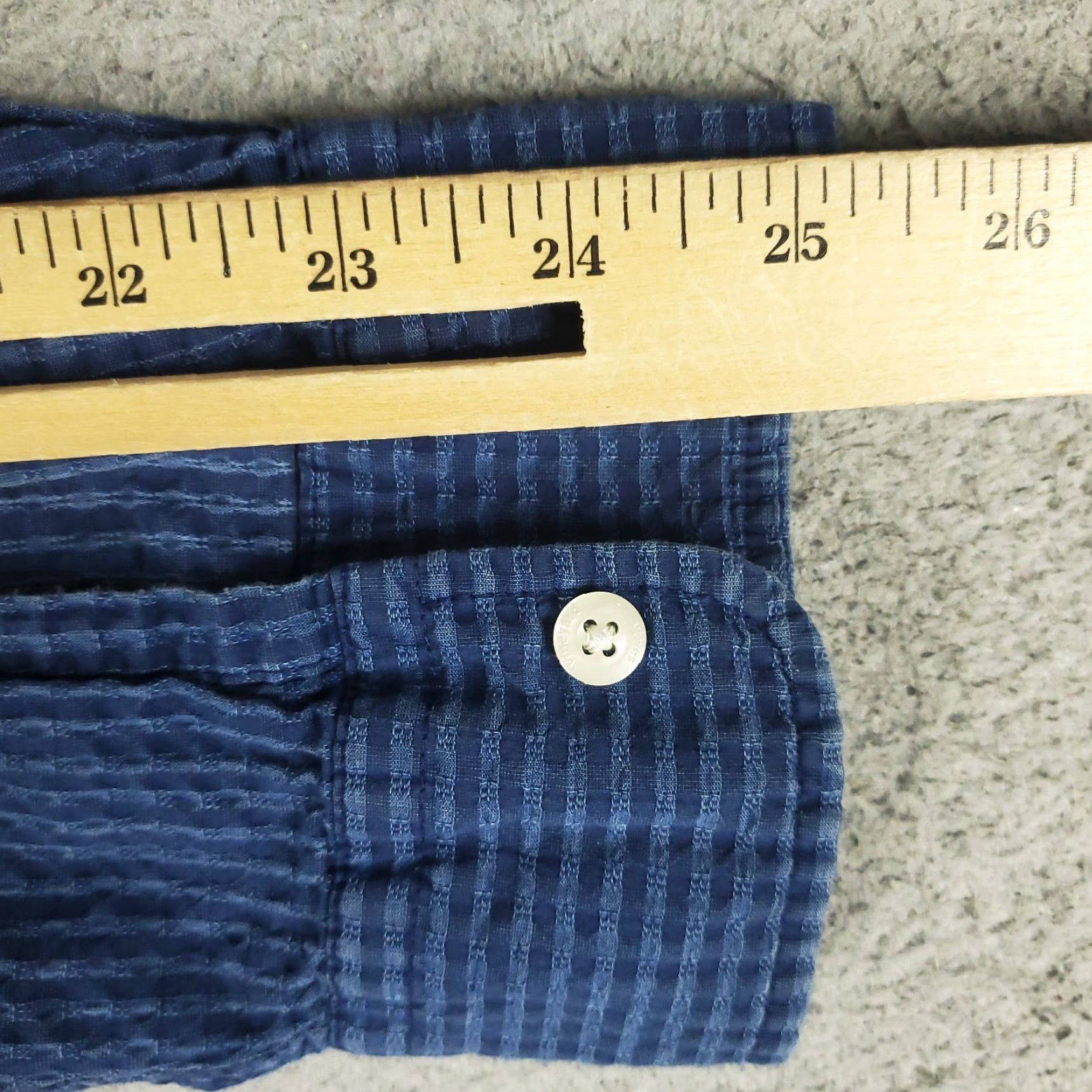 Vineyard Vines Vineyard Vines Shirt Mens XL Blue Check Seersucker Button Up Long Sleeve Size US XL / EU 56 / 4 - 7 Thumbnail