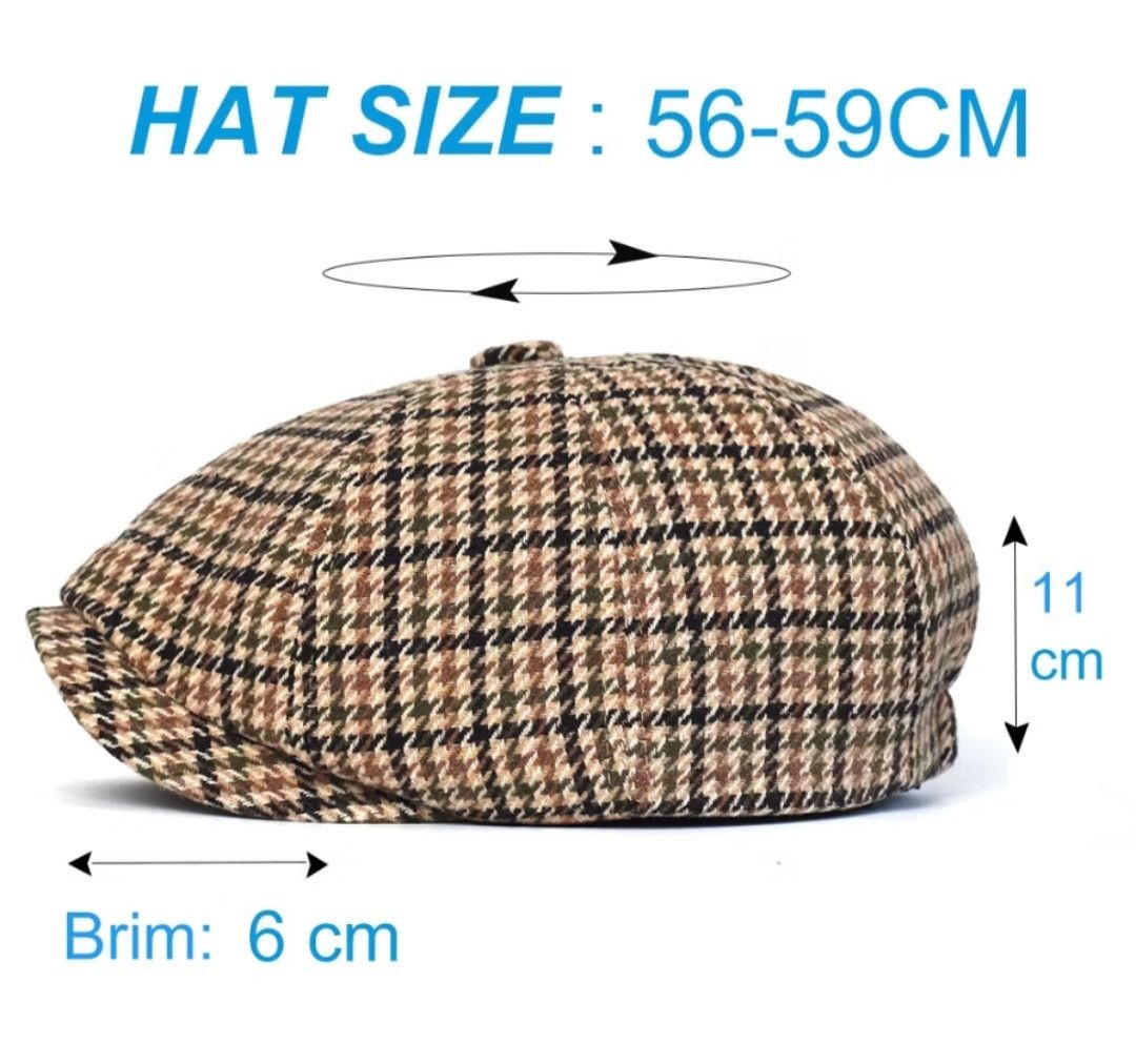 Japanese Brand 💥Newsboy England retro hat Size ONE SIZE - 5 Thumbnail