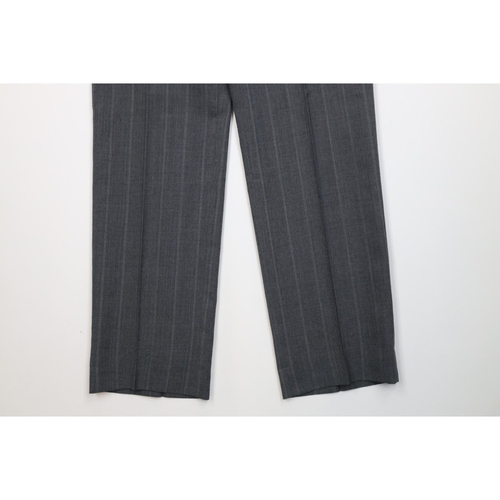 Vintage Vintage 90s Streetwear 2 Piece Wool Suit Wedding Striped Size 40R - 13 Thumbnail