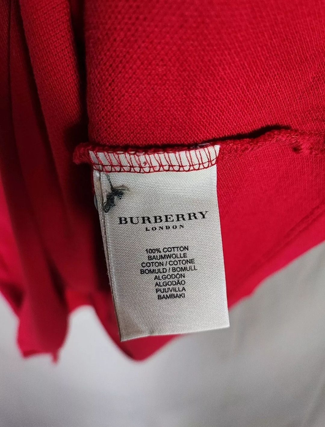 Burberry Burberry Polo S red Size US S / EU 44-46 / 1 - 6 Thumbnail