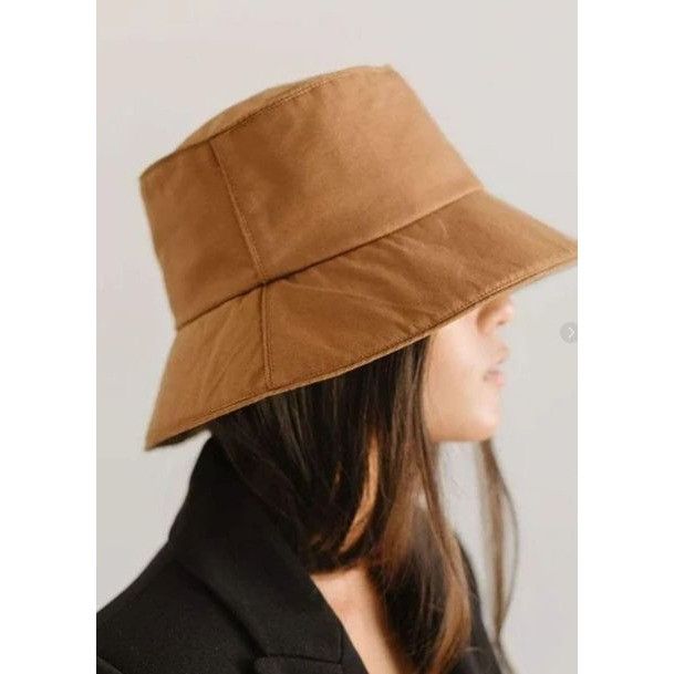 Other NWT Gigi Pip Brown Rylee Bucket Hat S/M 57 MSRP$64.00 Size ONE SIZE - 15 Thumbnail