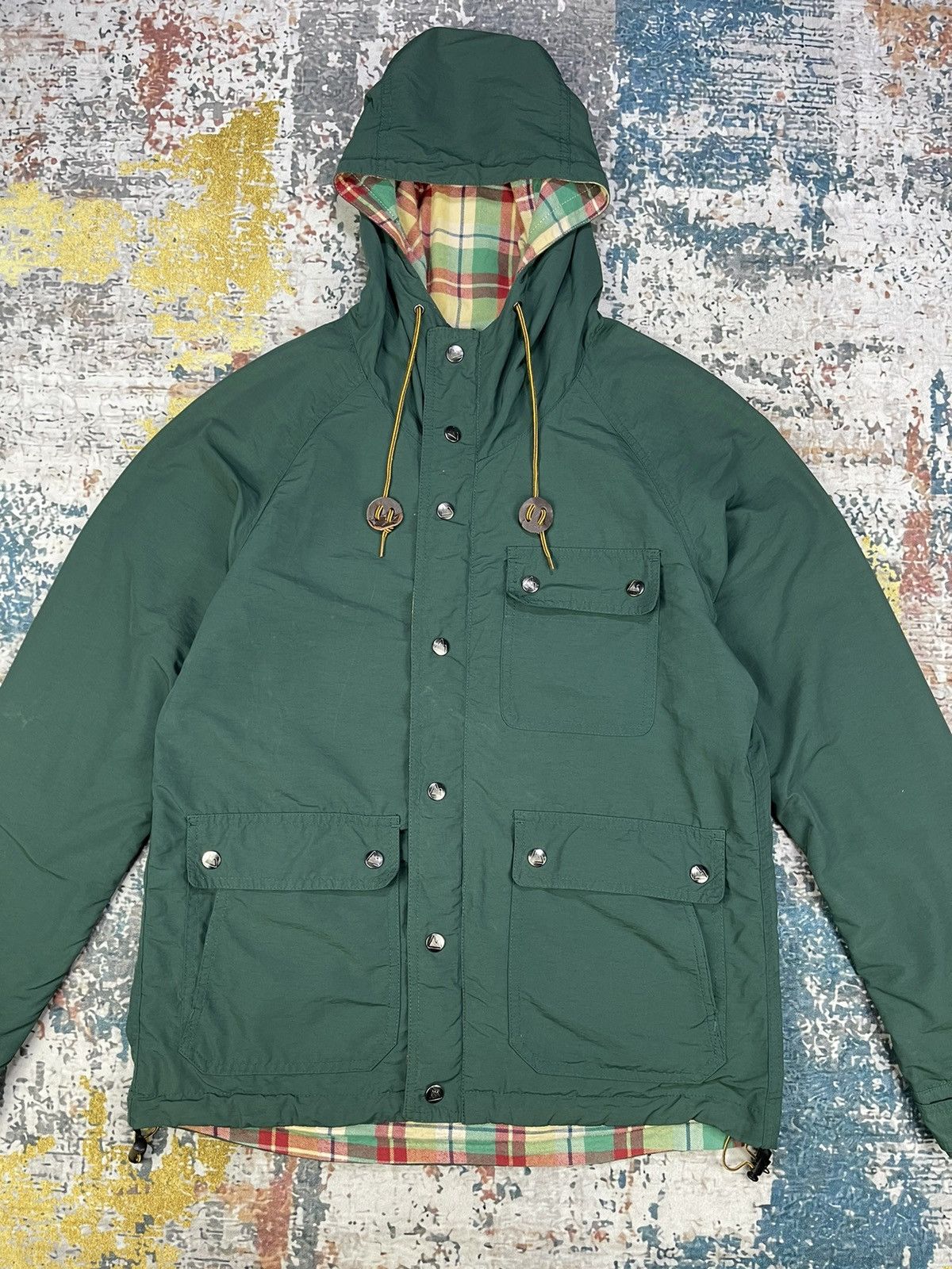 GRN Vtg Grn 60/40 Reversible Nylon/Plaid Checkered Jackets Size US M / EU 48-50 / 2 - 3 Thumbnail