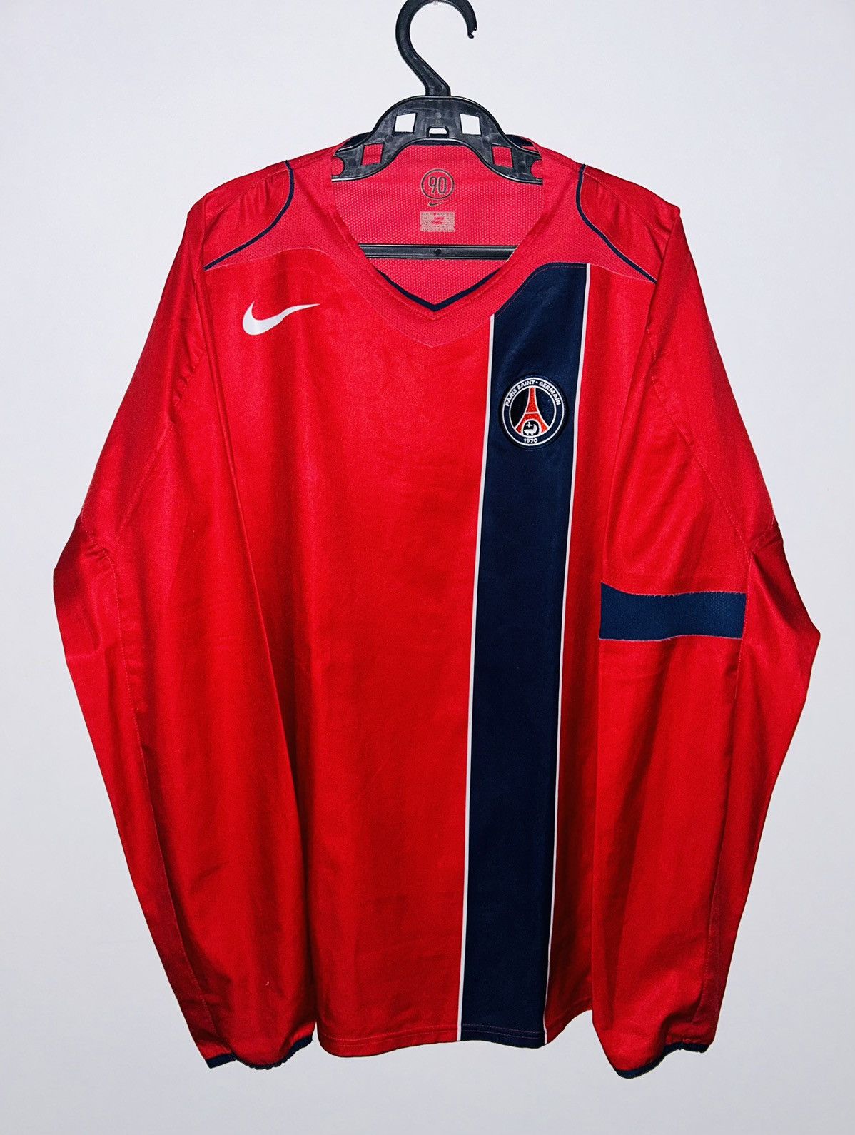 image of Nike x Soccer Jersey Psg 2004/05 Away Player Version Jersey in Red, Men's (Size XL)