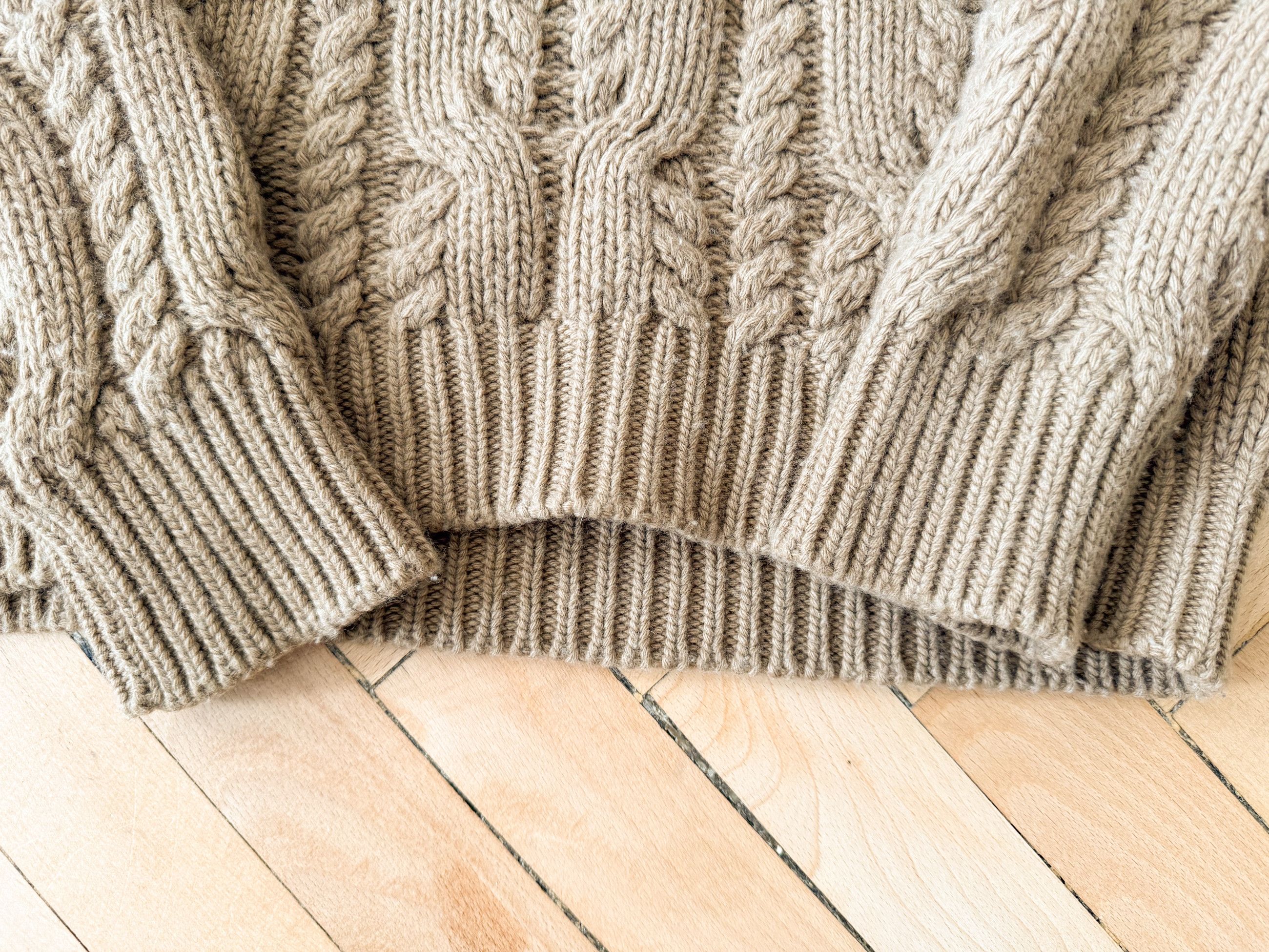 Moncler Gamme Bleu × Thom Browne Moncler Gamme Bleu Thom Browne cable knit sweater size XL Size US XL / EU 56 / 4 - 4 Thumbnail