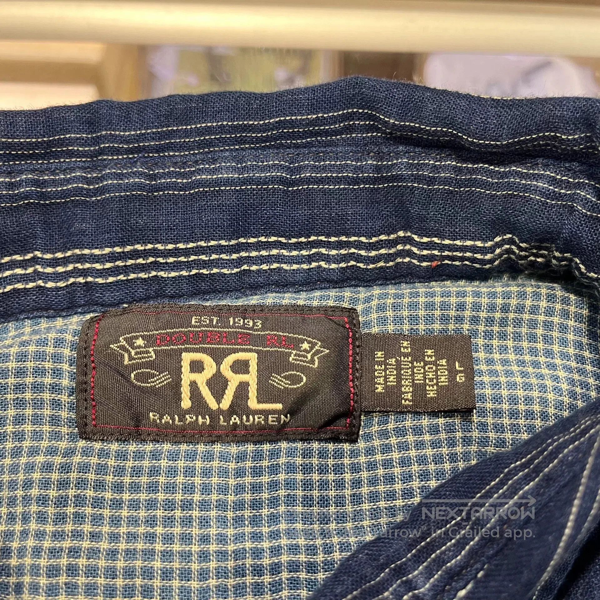 RRL Ralph Lauren RRL Double RL Striped Shirt. Size US L / EU 52-54 / 3 - 4 Thumbnail