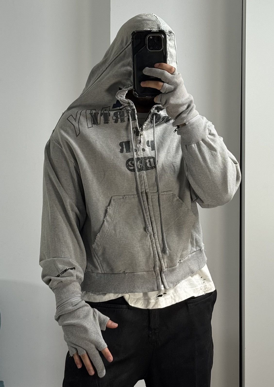 PROJECT G/R Project G/R Limited Edition Zygon Melange Grey Zip Hoodie Size US M / EU 48-50 / 2 - 2 Thumbnail