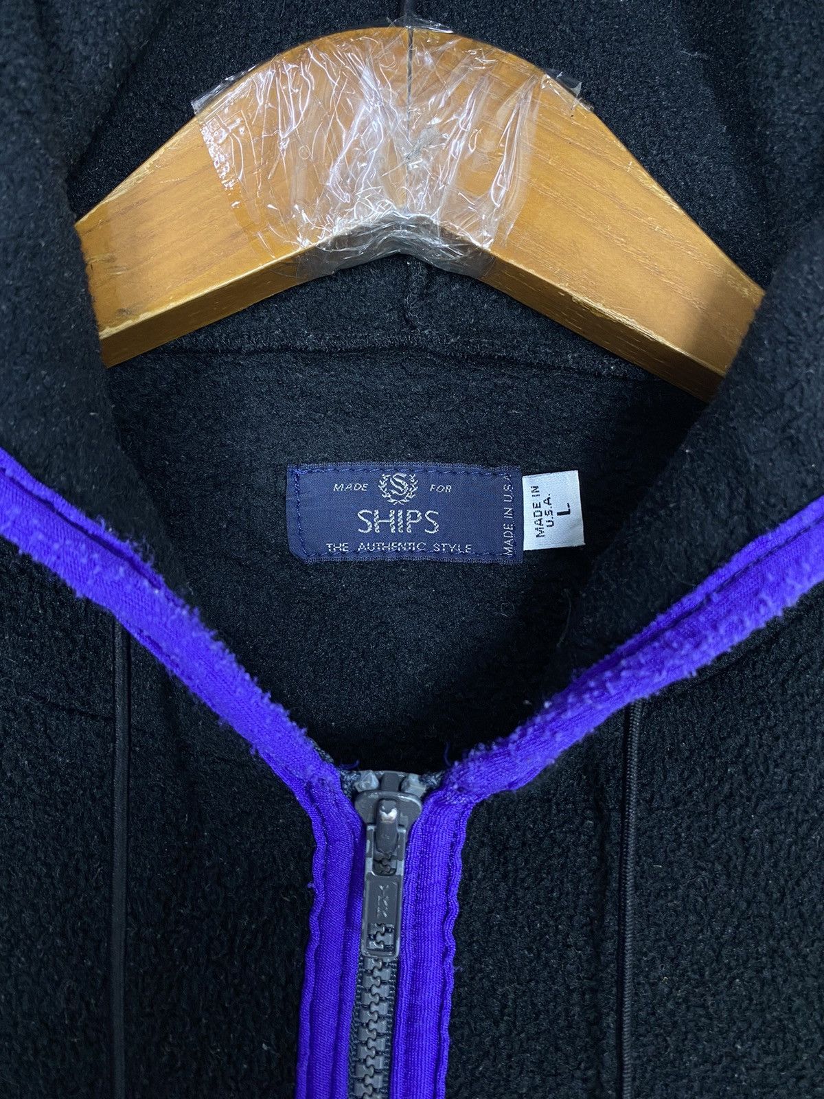 SHIPS Rare‼️ Vintage Ships Polartec Hoodie Fleece Made in Usa Size US L / EU 52-54 / 3 - 4 Thumbnail