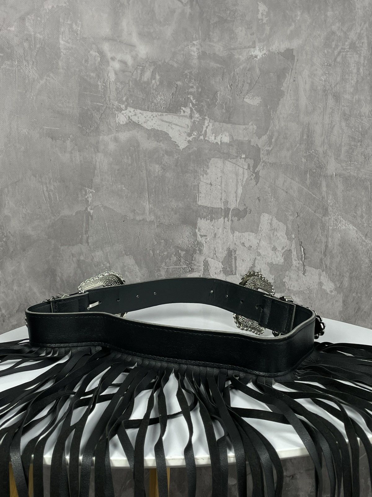 Hysteric Glamour × Japanese Brand × Vintage Y2K Bb Simons Style Glamour Leather Belt With Leather Ropes Size ONE SIZE - 6 Thumbnail