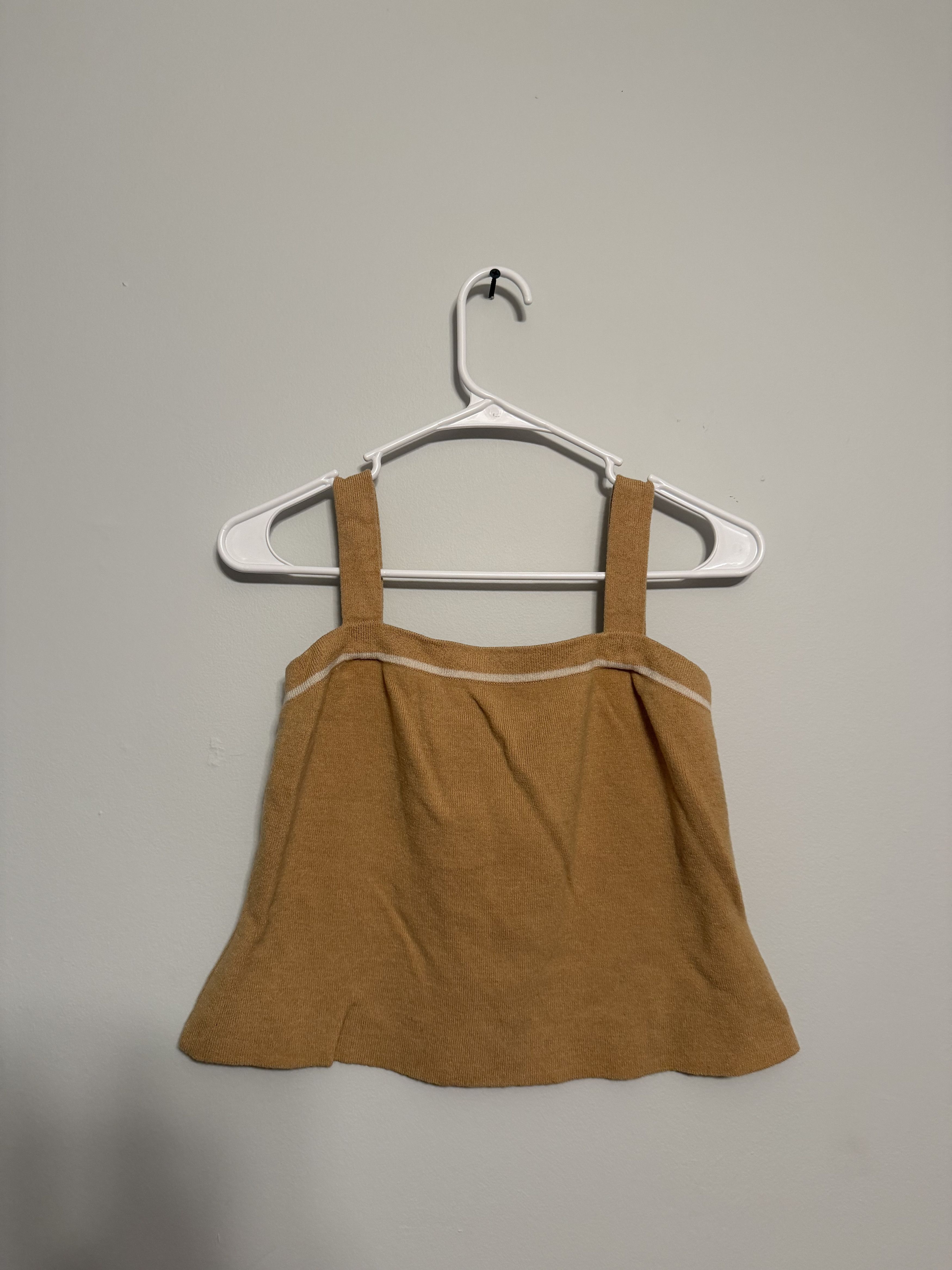 St. John Vintage-Inspired Mustard Yellow Knit Tank Top – Size M Size M / US 6-8 / IT 42-44 - 3 Thumbnail