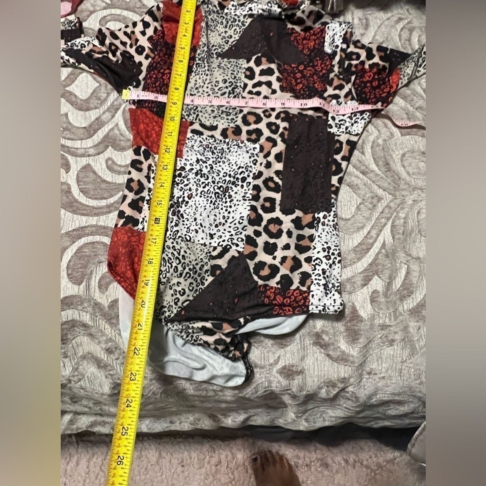 Boohoo BOOHOO Women's Multicolored Animal Print Polyester Bodysuit Size S / US 4 / IT 40 - 9 Thumbnail
