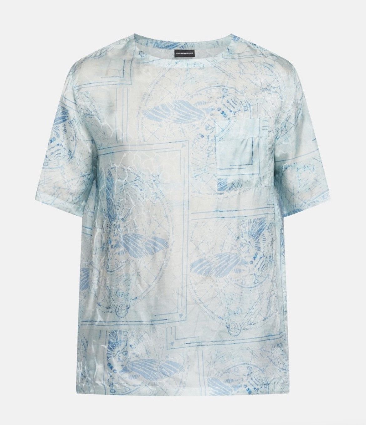 Emporio Armani Emporio Armani Light Blue T-Shirt Size US M / EU 48-50 / 2 - 3 Thumbnail