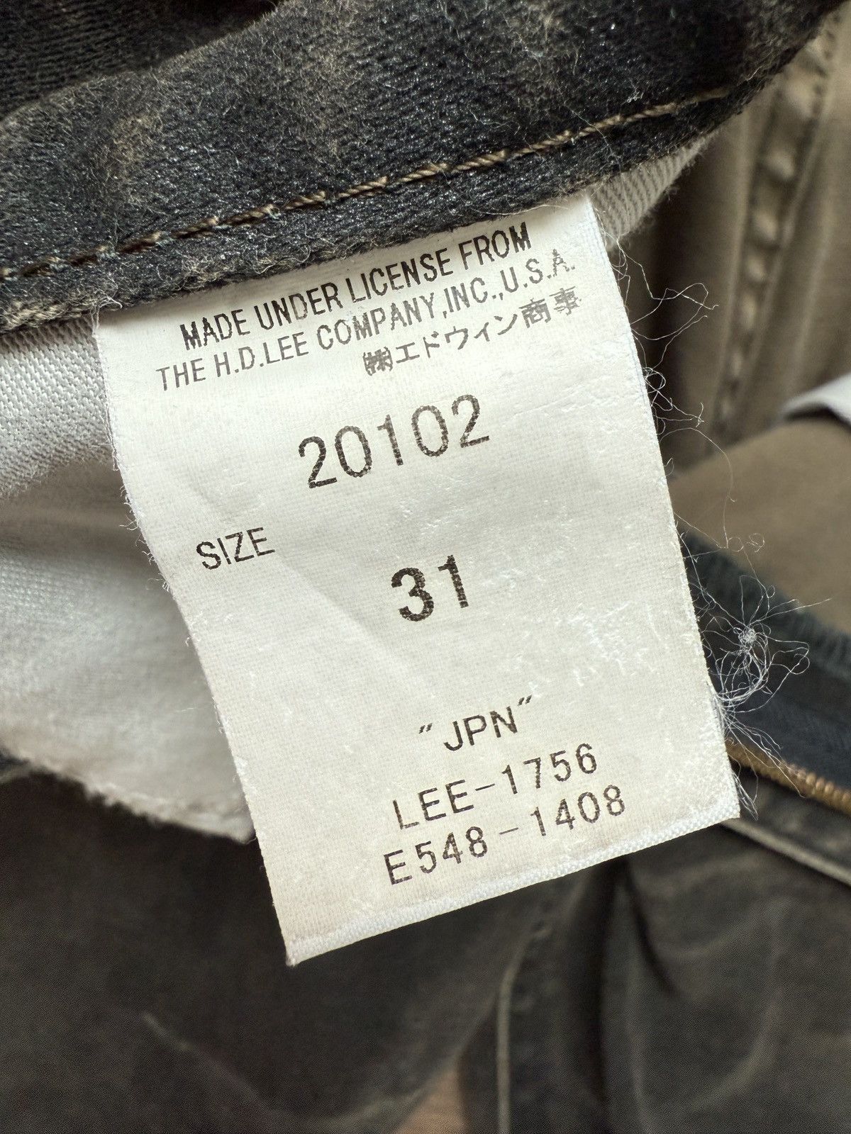 Lee Lee Japan Made Men Vintage Treatment Black Bell Bottom Jeans Size US 31 - 10 Thumbnail