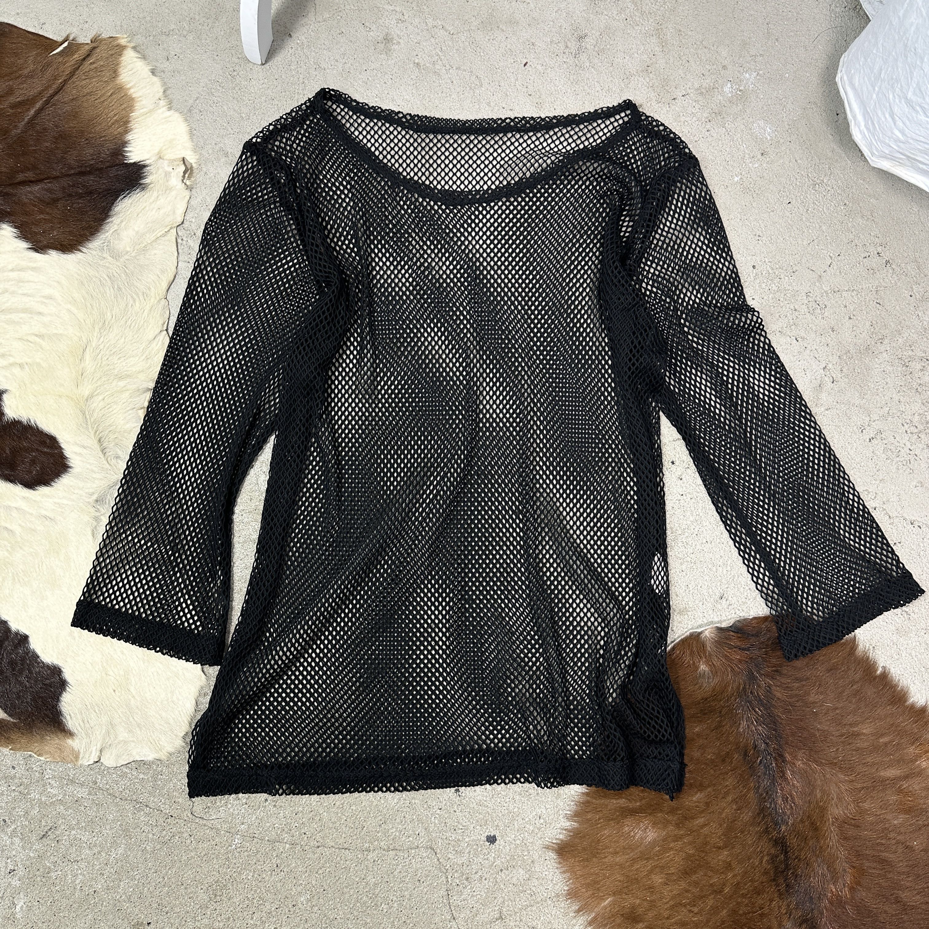 Vintage Vintage Avant Garde Layering Mesh Crochet Top / Dress 00s Size XL / US 12-14 / IT 48-50 - 5 Thumbnail