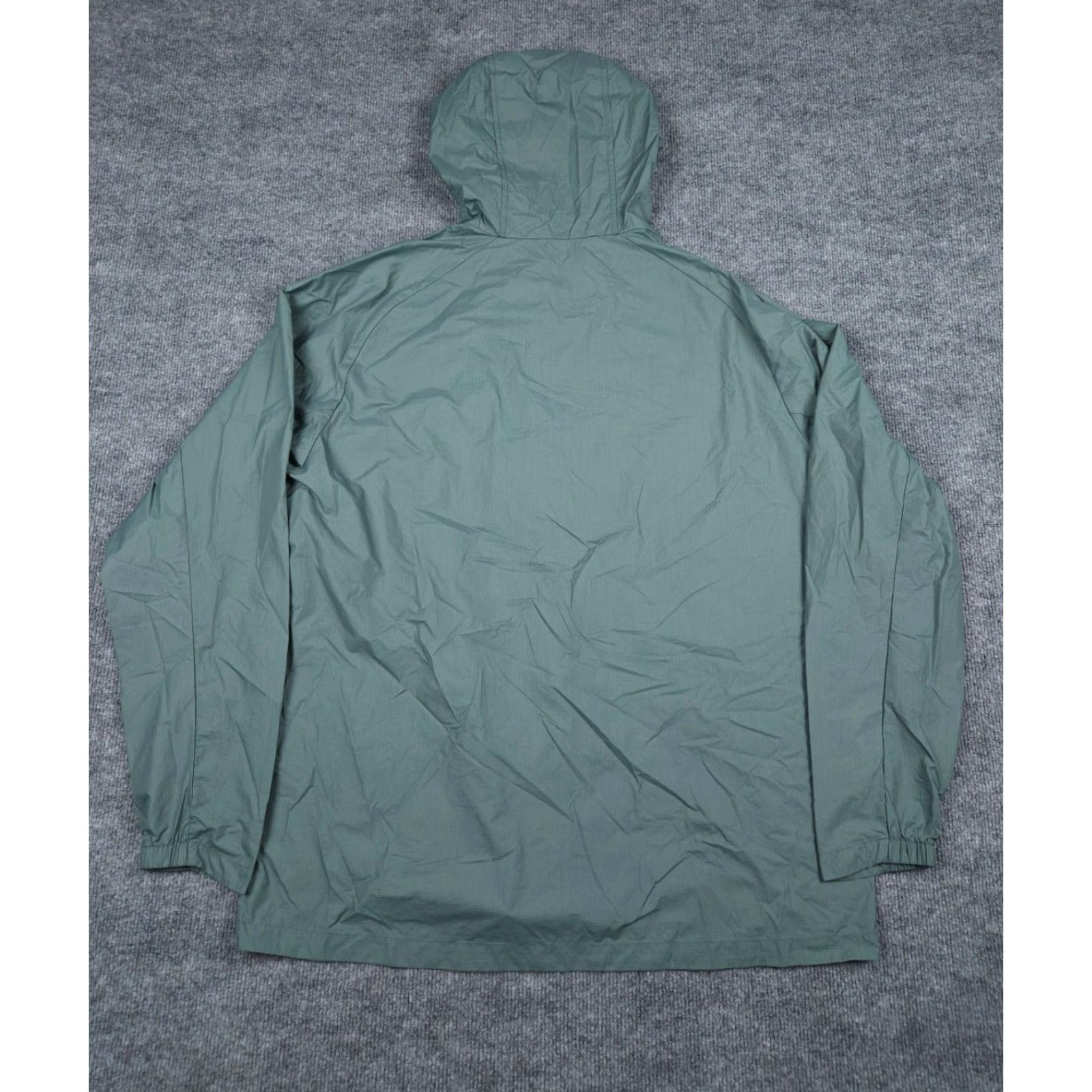 Rains Free Fly Rain Jacket Men's XL Green Full Zip Nylon Waterproof Light Ripstop Hoodie Windbreaker Sports Jacket Mens Size US XL / EU 56 / 4 - 4 Thumbnail