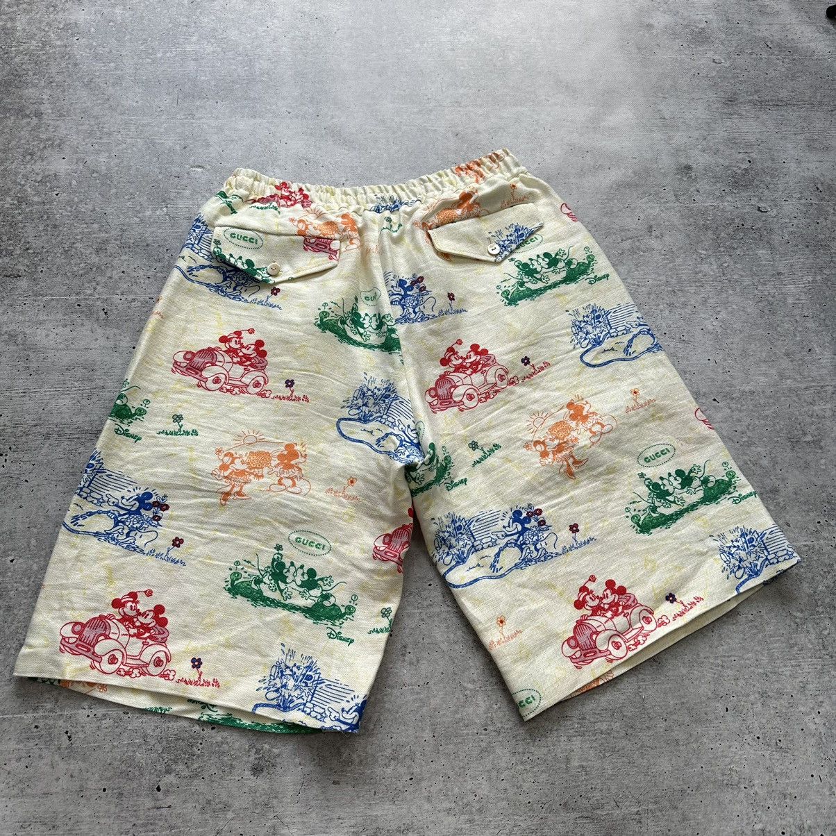 Disney × Gucci Gucci x Disney Mickey Mouse Ivory Shorts Linen Men’s Size 48 Size US 31 - 9 Thumbnail