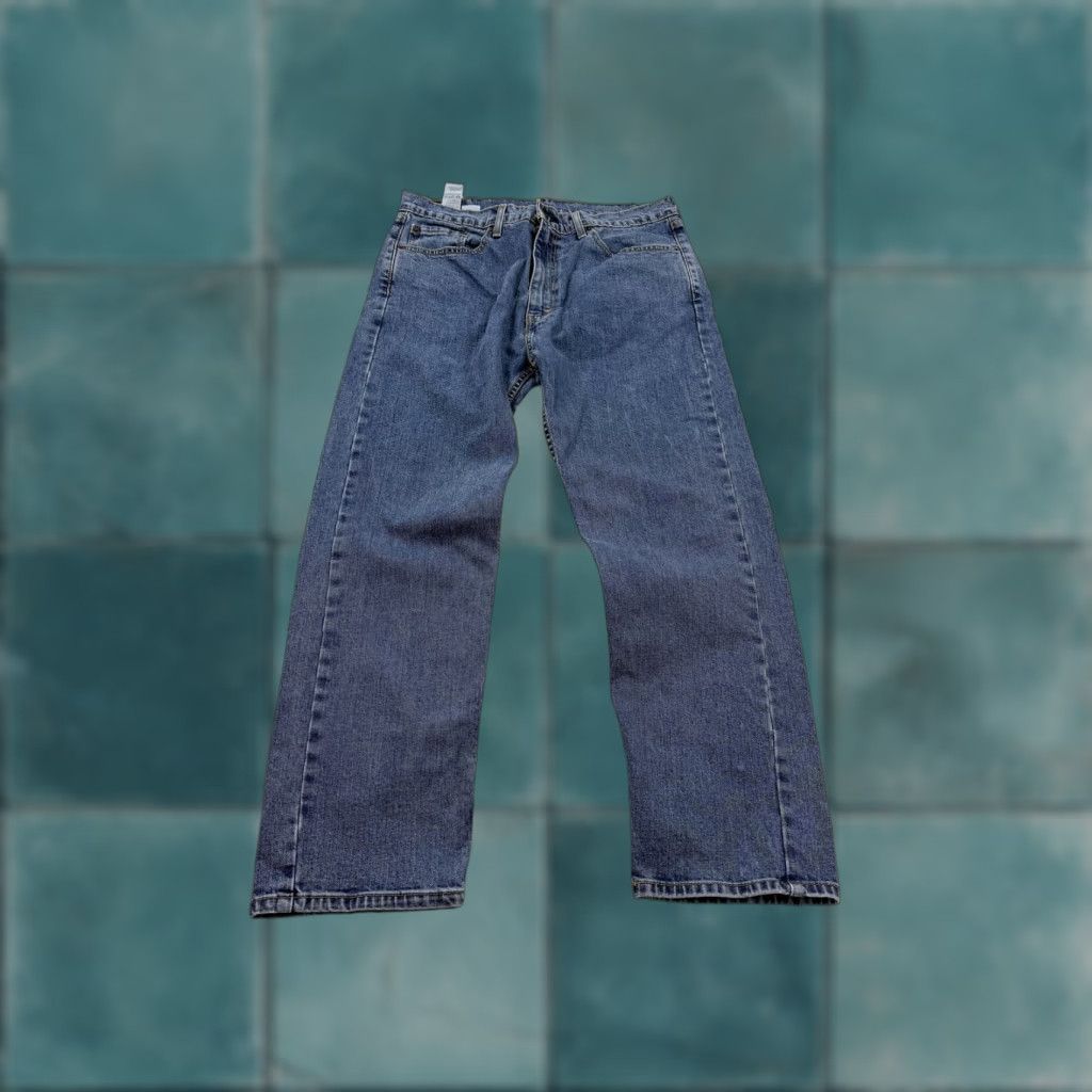 Levi's Levi's 505 Jeans Mens 36x30 Denim Regular Fit Zip Fly WaterLess Medium Blue Mens Size US 36 / EU 52 - 1 Thumbnail
