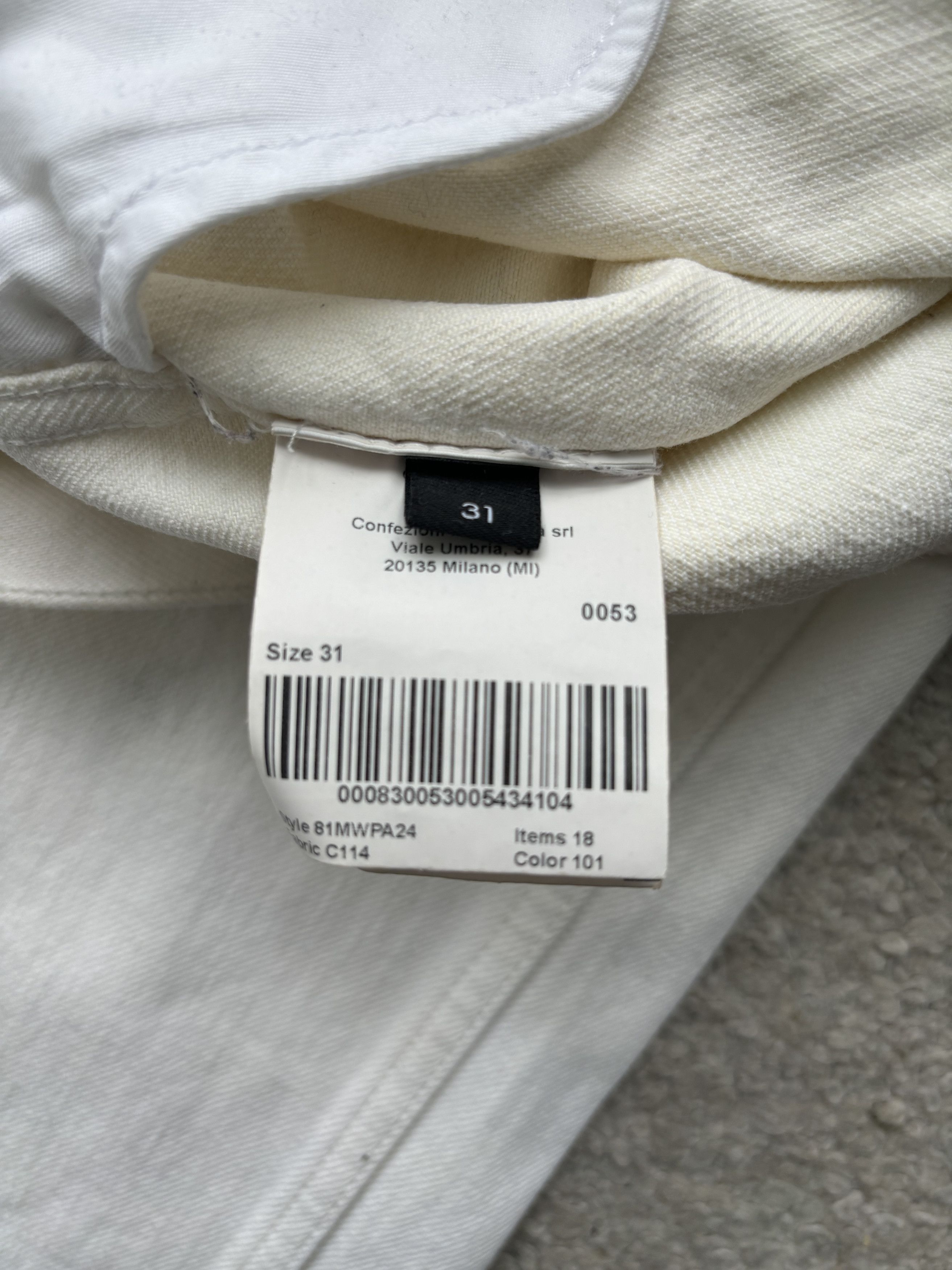 Calvin Klein × Calvin Klein 205W39NYC × Raf Simons calvin klein 205w39nyc cream white denim jeans Size US 31 - 6 Thumbnail