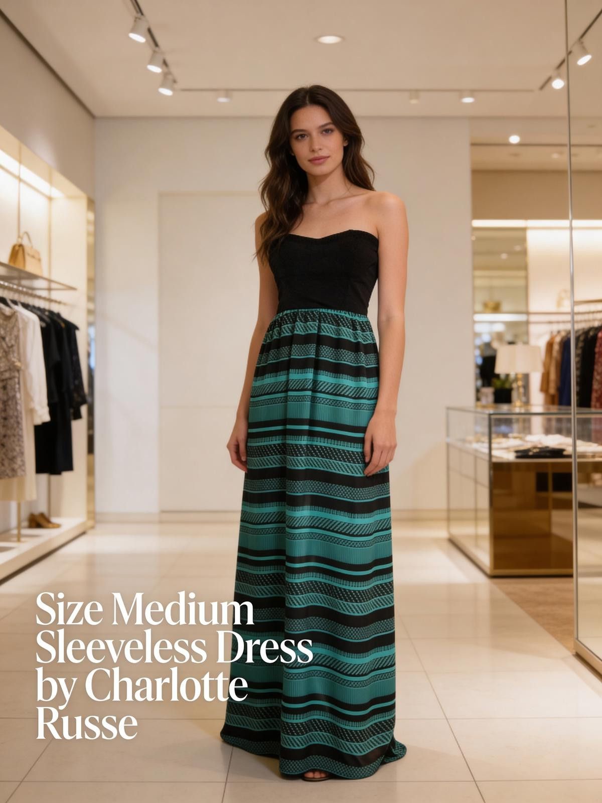 Other Charlotte Russe Medium Size Sleeveless Strapless Maxi Dress Size M / US 6-8 / IT 42-44 - 1 Thumbnail