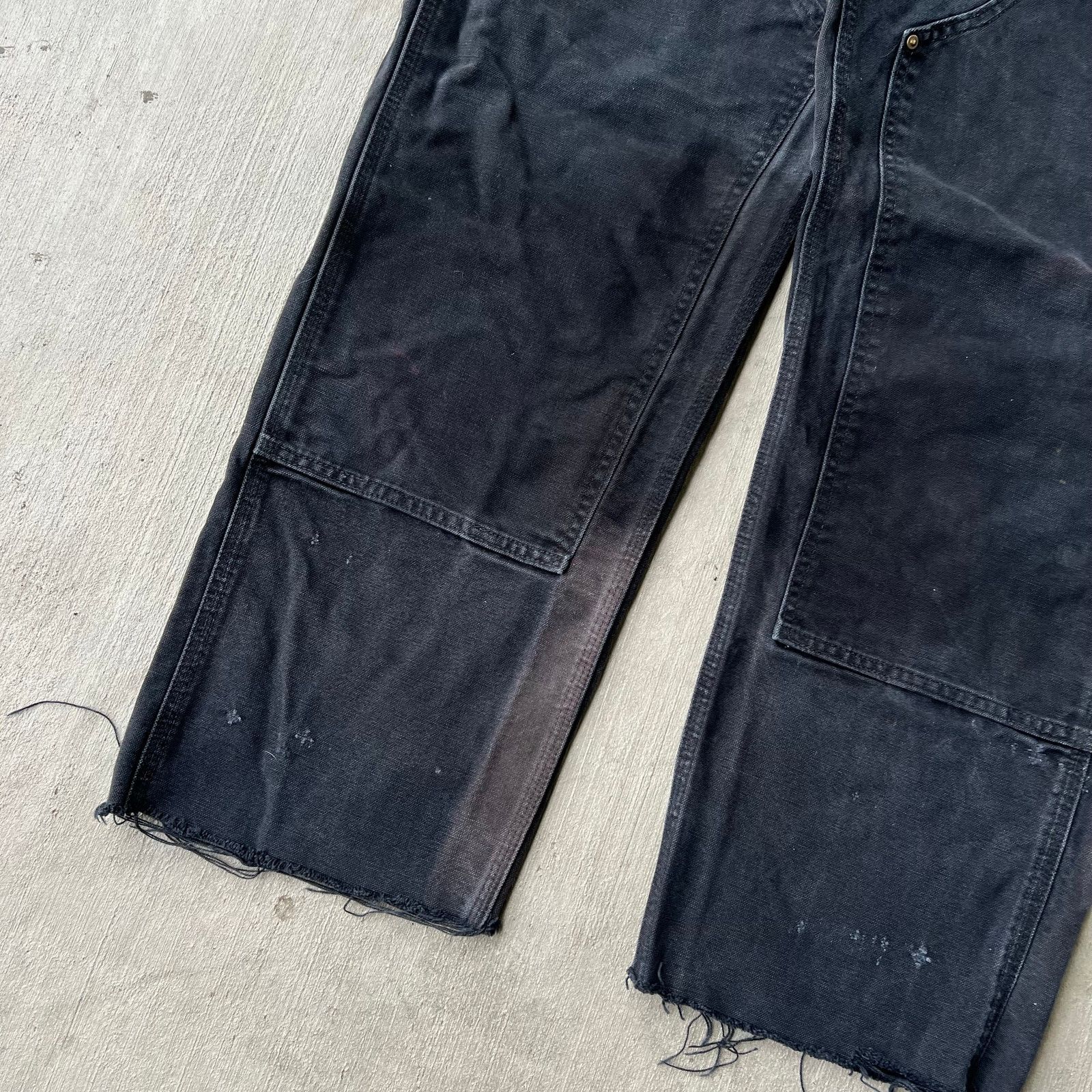 Carhartt × Vintage Carhartt faded black double knee work wear carpenter pants Size US 34 / EU 50 - 3 Thumbnail