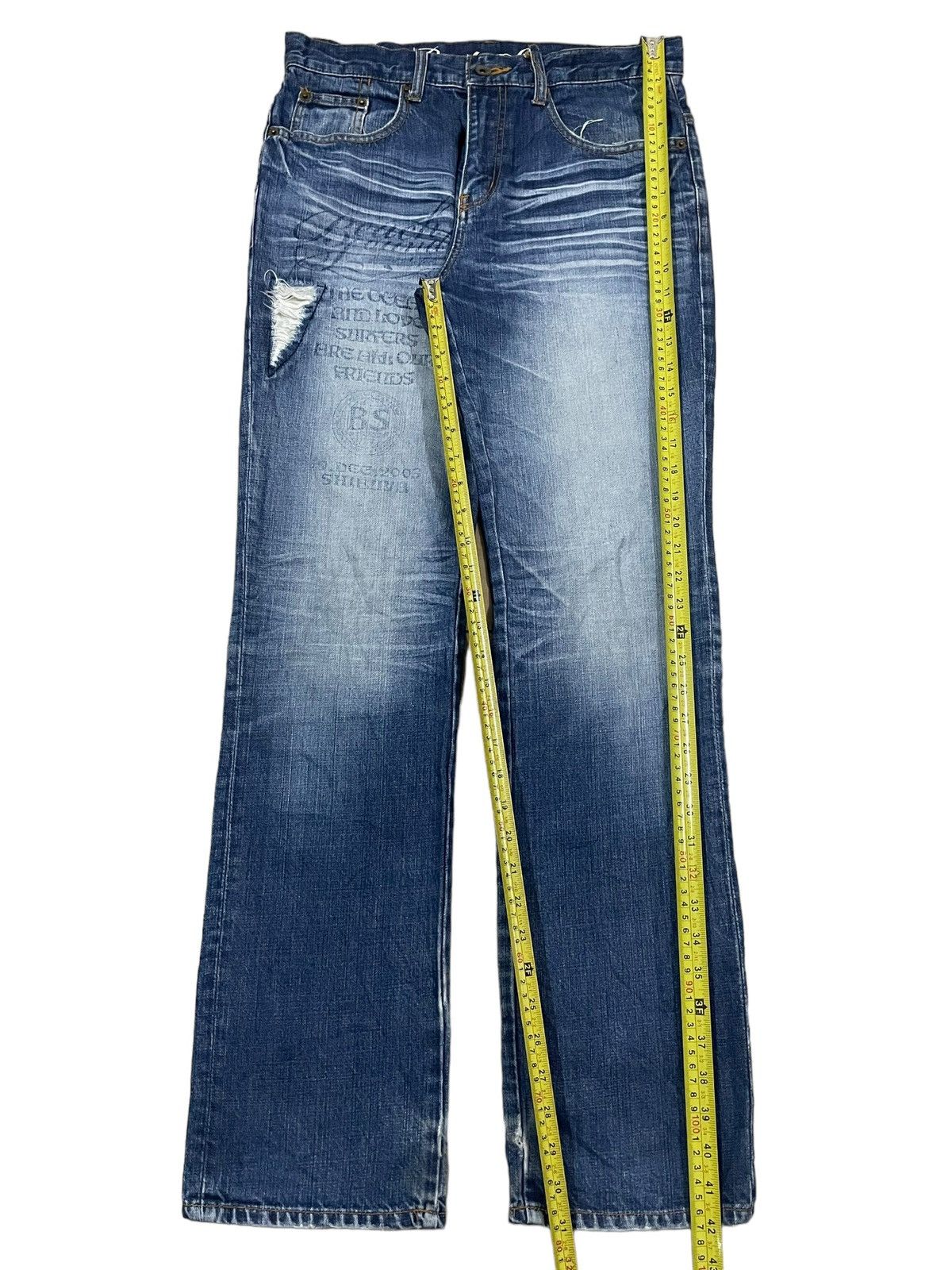 Japanese Brand Vintage Japanese Sound Beach Spellout Surfer Style Jeans Size US 31 - 15 Thumbnail