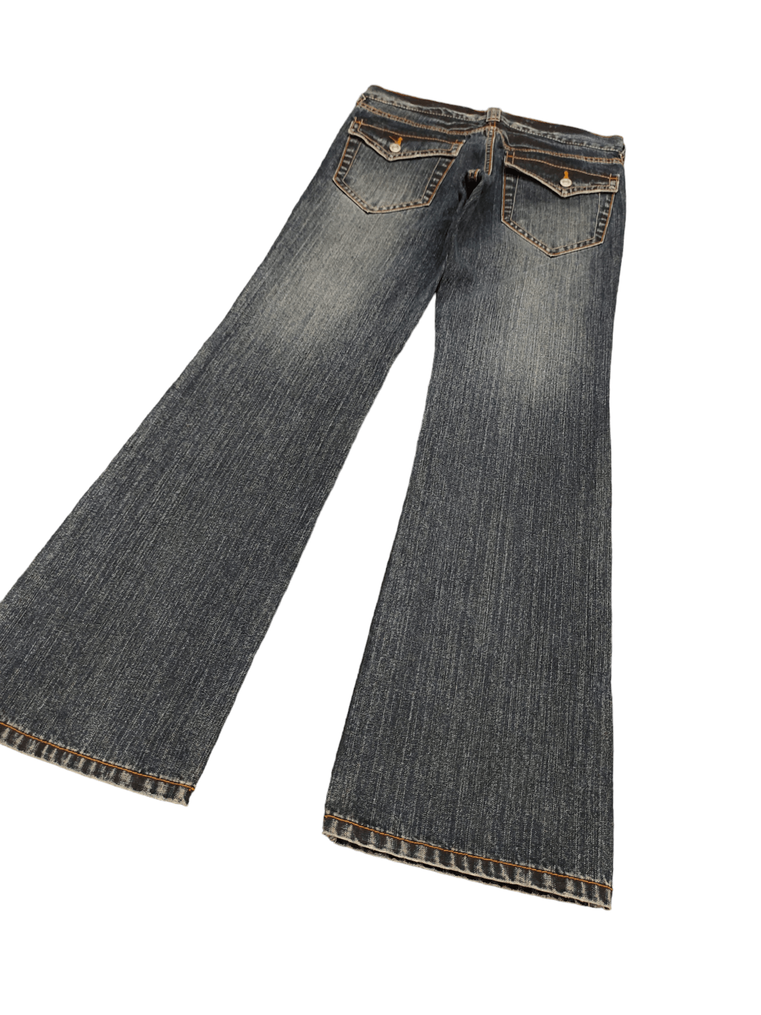 If Six Was Nine Flare Jeans Japan Waxed Faded Boot Cut Y2k Xfrm Fuga Style Size US 30 / EU 46 - 12 Thumbnail