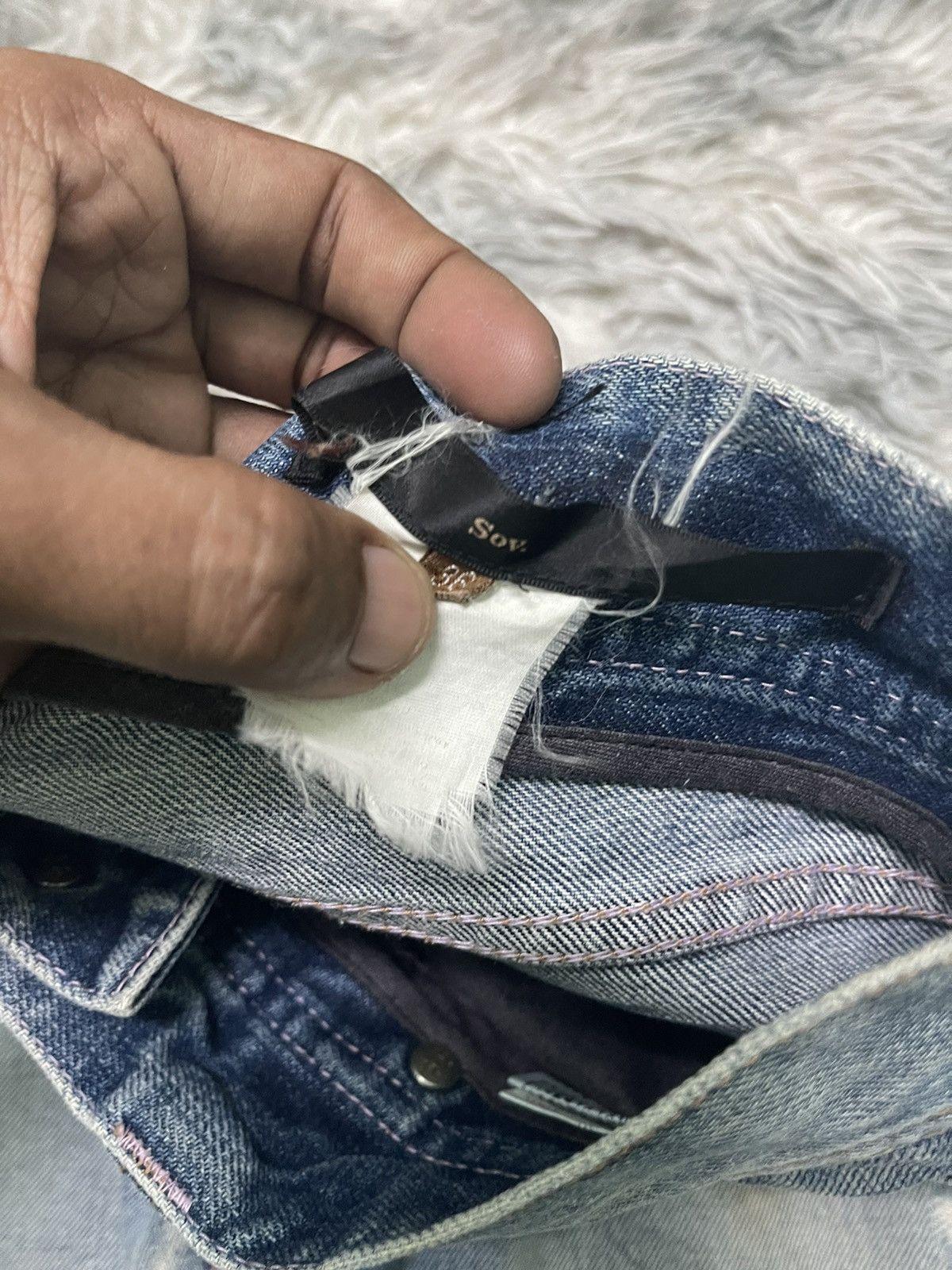 Japanese Brand 2000s HYSTERIC GLAMOUR INSPIRED BRAND SOY DISTRESSED DESIGN Size US 29 - 11 Thumbnail