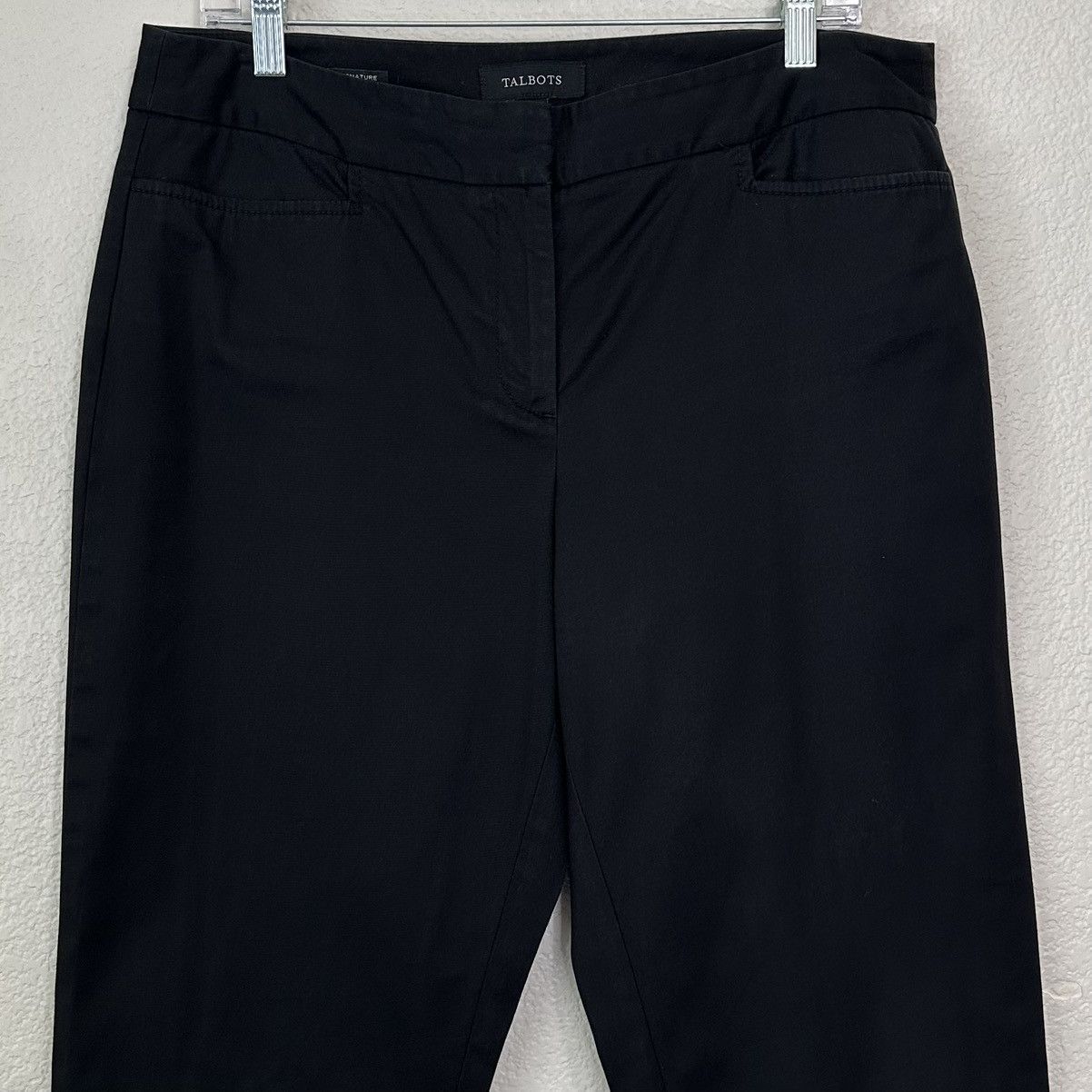 Talbots Talbots Signature Black Stretch Cropped Pants Size 32" / US 10 / IT 46 - 2 Thumbnail