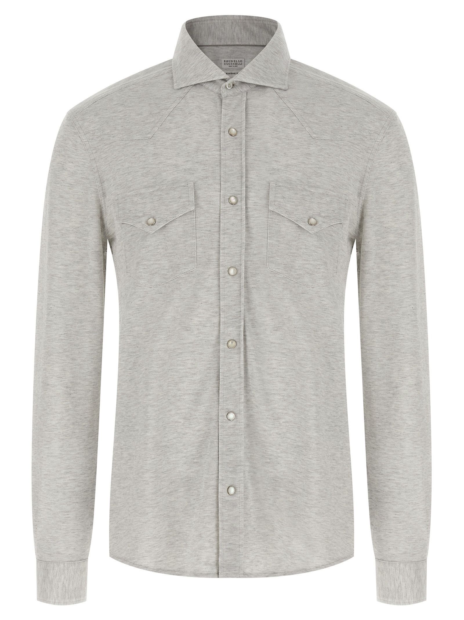 Brunello Cucinelli Piqué Cotton Shirt Size US XL / EU 56 / 4 - 1 Thumbnail