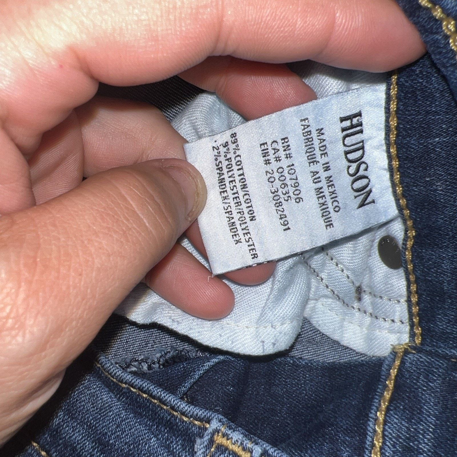 Hudson Hudson Jeans Womens Sz 24 Crop Raw Hem Low Rise Size 24" / US 00 / IT 34 - 5 Thumbnail