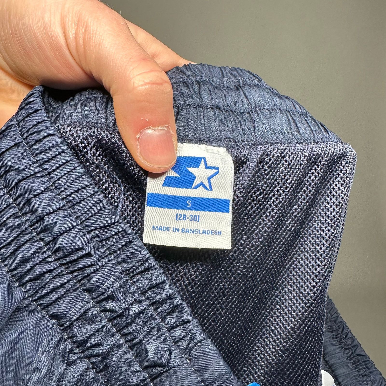 Starter Vintage 90s Starter Track Pants Mens S Navy Blue Polyester Size US 30 / EU 46 - 4 Thumbnail