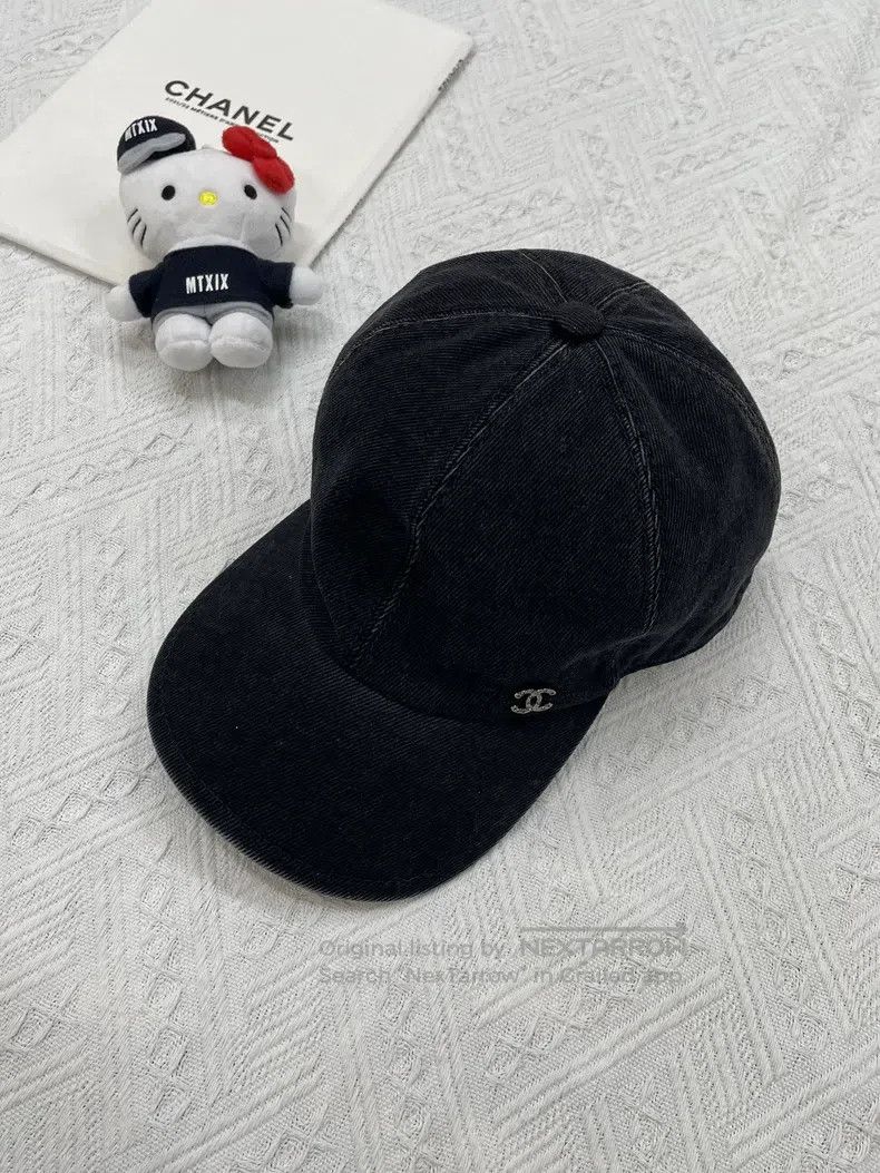 Chanel Chanel Washed logo to make old cowboy baseball cap Size ONE SIZE - 1 Thumbnail