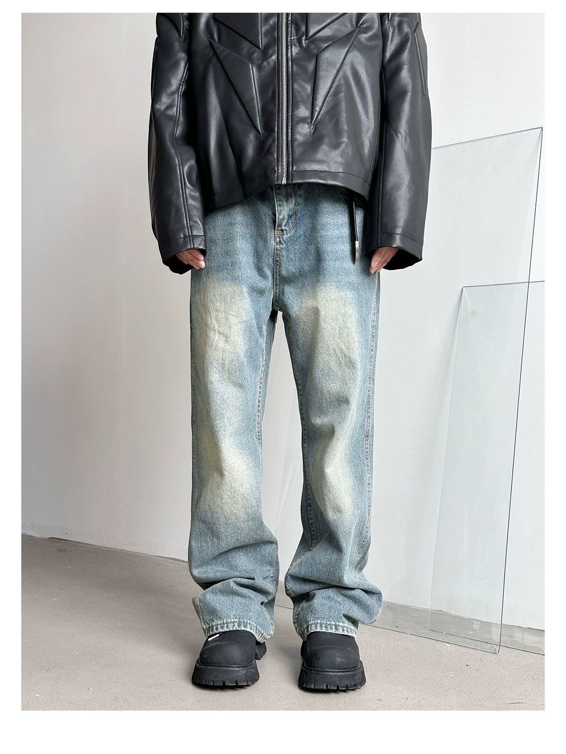 Jean × Vintage loose baggy washed faded y2k hiphop jeans Size US 28 / EU 44 - 2 Thumbnail
