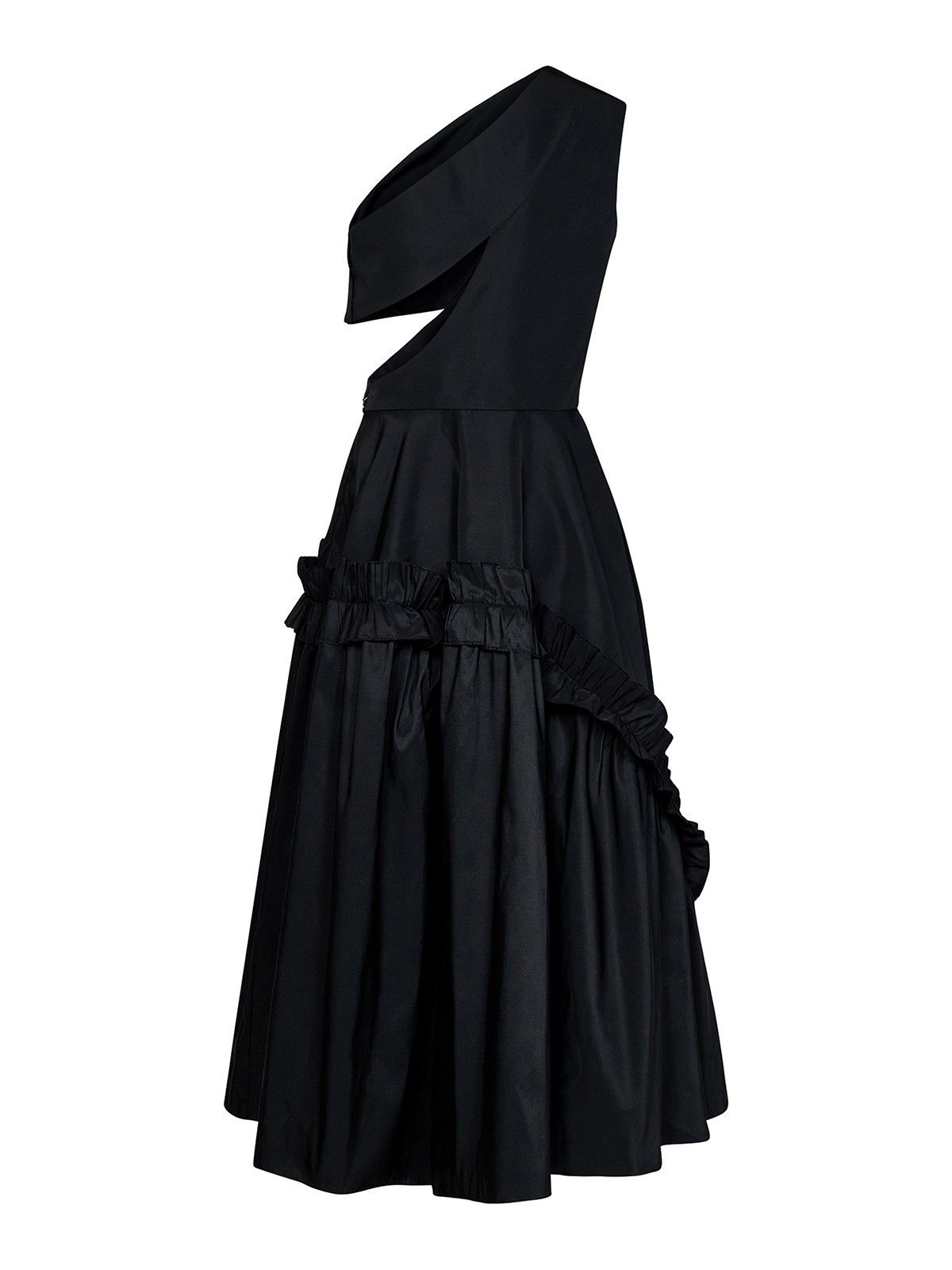 Alexander McQueen o1y0325 Elegant Midi Dress in Black Size M / US 6-8 / IT 42-44 - 2 Thumbnail