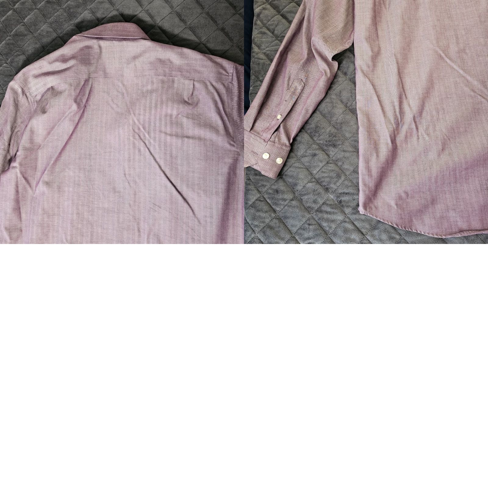 Vintage Michael Strahan Collection Mens Button-Up Shirt 16 Purple Stipe Pattern 34/35 16 34/35 16 Regular Button-Up Size US L / EU 52-54 / 3 - 8 Thumbnail