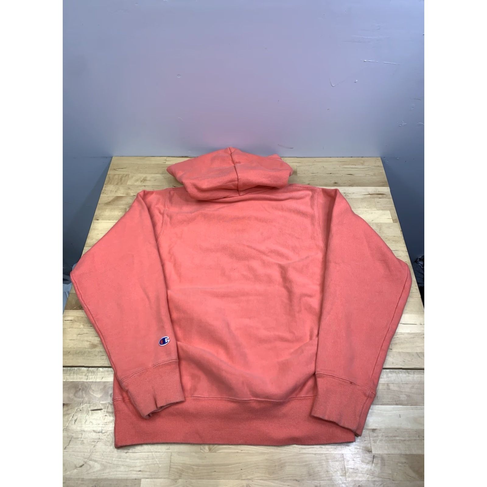 Champion VINTAGE Champion Reverse Weave Hoodie Mens S Peach Pullover Casual Sports Y2K Hooded Size US S / EU 44-46 / 1 - 7 Thumbnail