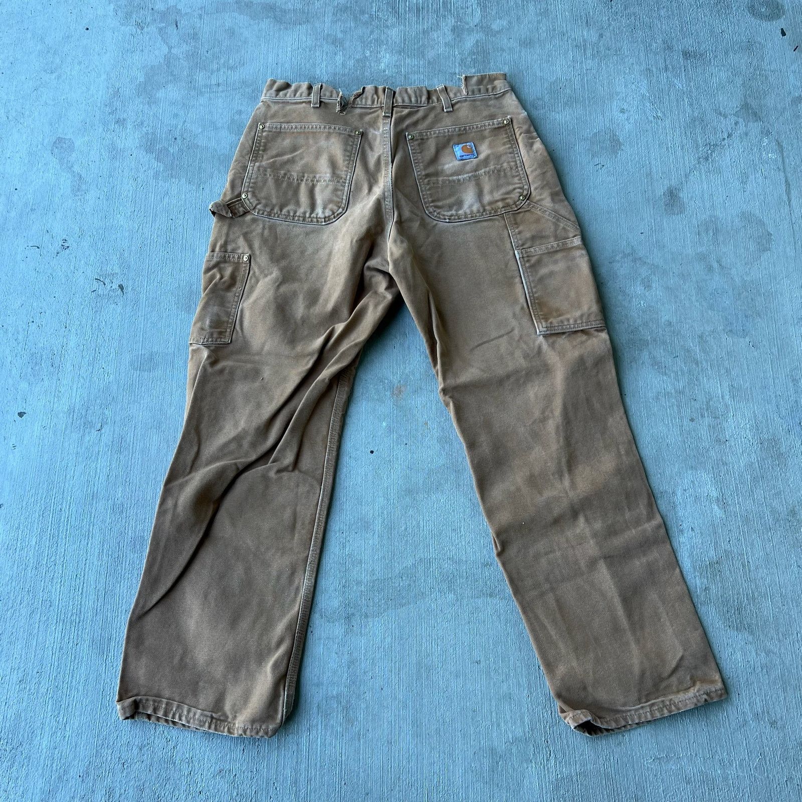 Carhartt × Vintage Carhartt brown double knee work wear carpenter pants Size US 32 / EU 48 - 3 Thumbnail