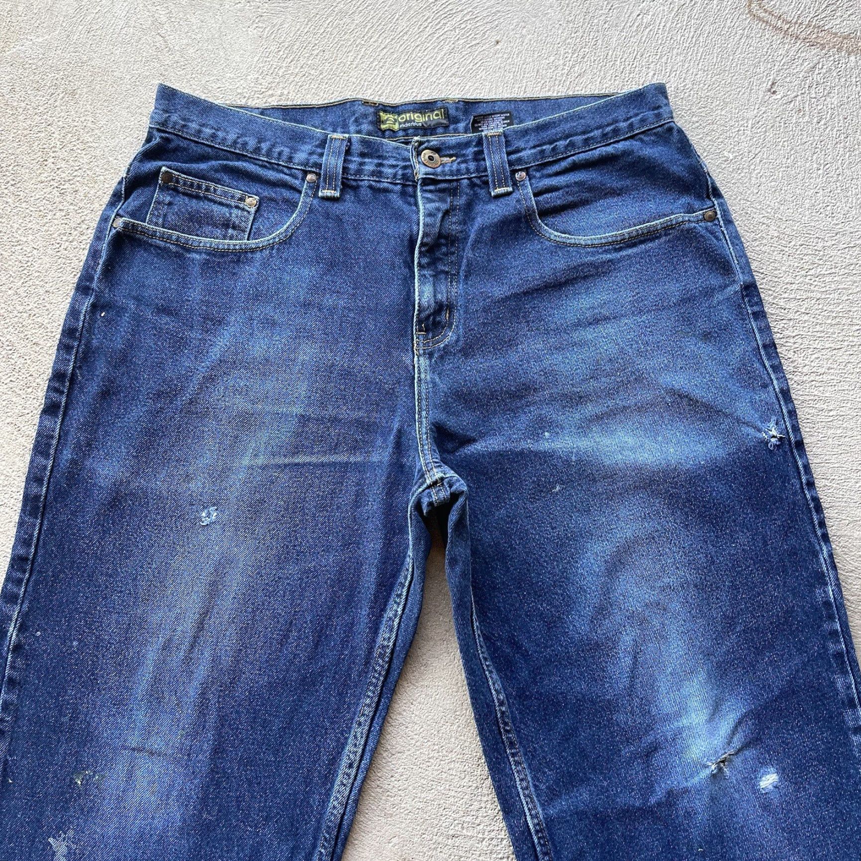 Anchor Blue VINTAGE Anchor Blue Jeans 36x32 Baggy Distressed Denim Pants 90s Grunge Mens Size US 36 / EU 52 - 2 Thumbnail