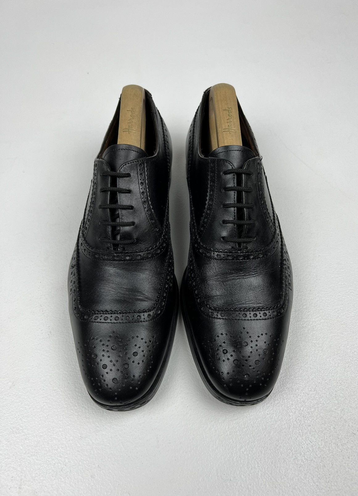 Prada PRADA MILANO Oxfords Leather Shoes Wingtip Black Men’s Size US 8.5 / EU 41-42 - 3 Thumbnail