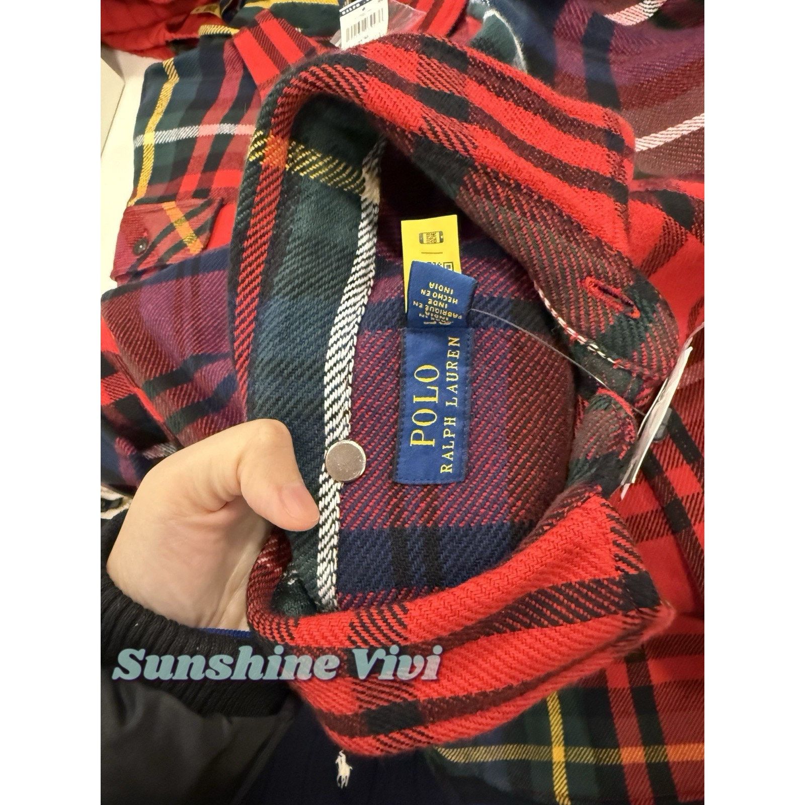 Polo Ralph Lauren NWT Polo Ralph Lauren Women Relaxed Fit Plaid Cotton Shirt Size US L / EU 52-54 / 3 - 4 Thumbnail