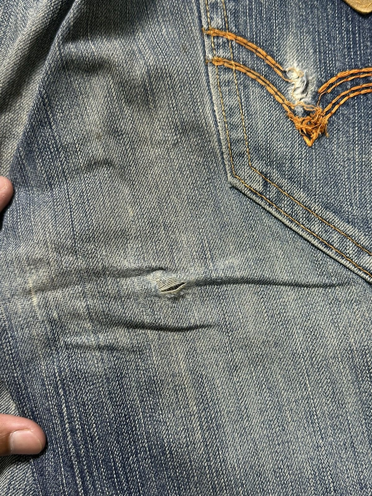 Edwin Edwin 503 Blue Trip Washed Bobcut Denim Size US 32 / EU 48 - 20 Thumbnail